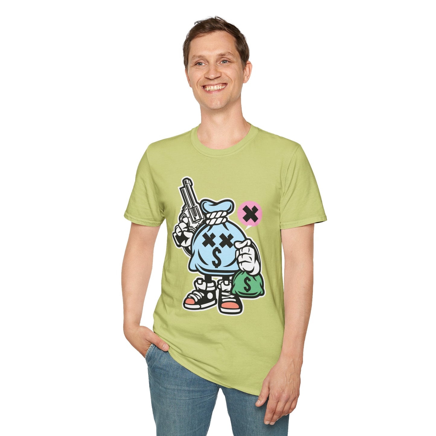 Cartoon T Shirt Animation T Shirt Funny Tee Unisex Gildan Softstyle 64000 100 Percent Cotton