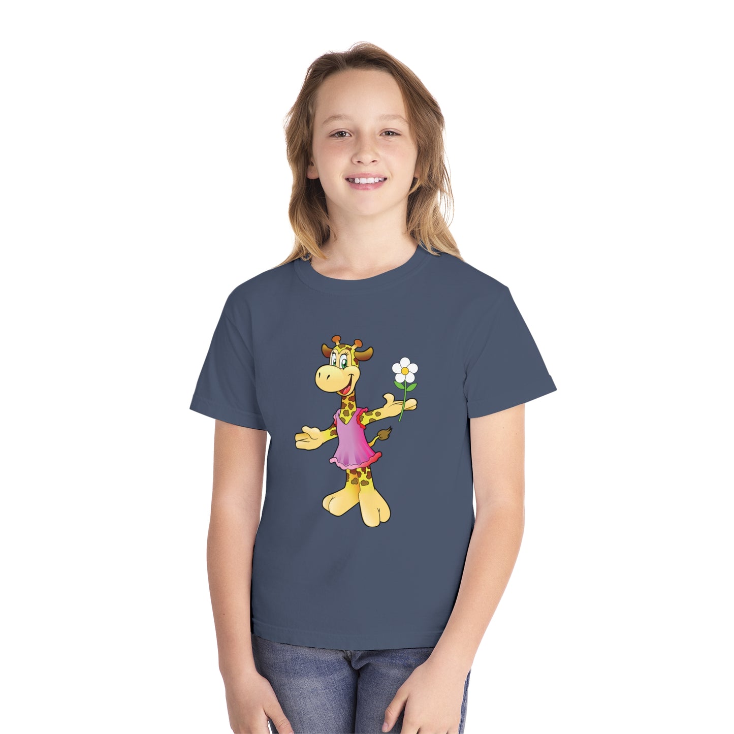 Youth Tee Shirt with Funny Cow