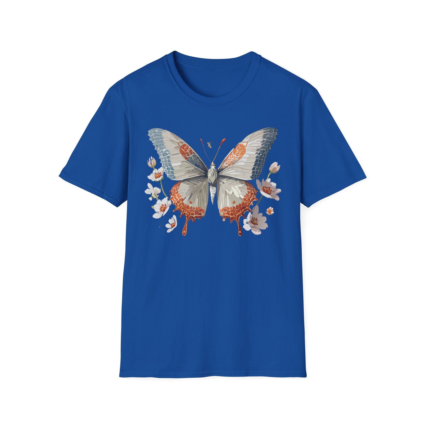 Butterfly Shirt Unisex Short Sleeve Cotton Tee Monarch Design For Men Women Comfort