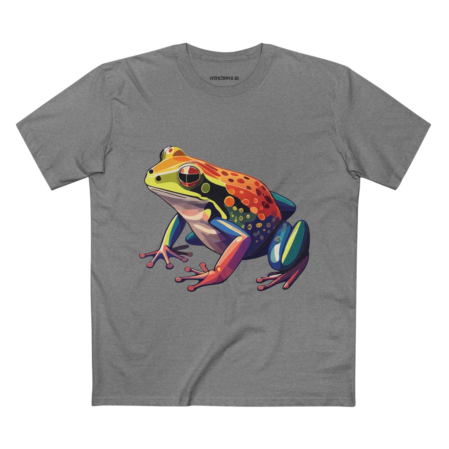 Unisex Premium Cotton Tee Frog Animal Shirt Original Art Design Retro2Nova Art Collection Exclusives