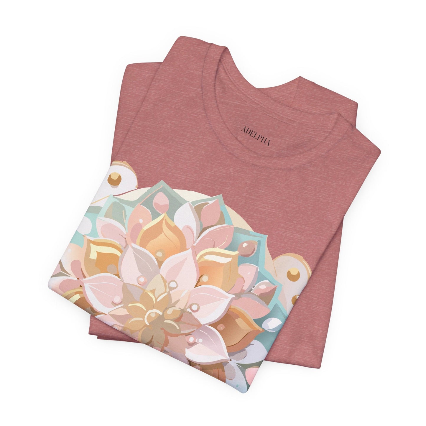 Mandala Shirt Graphic Tee Unisex Adelpha Vintage Inspired Art Design Premium Apparel