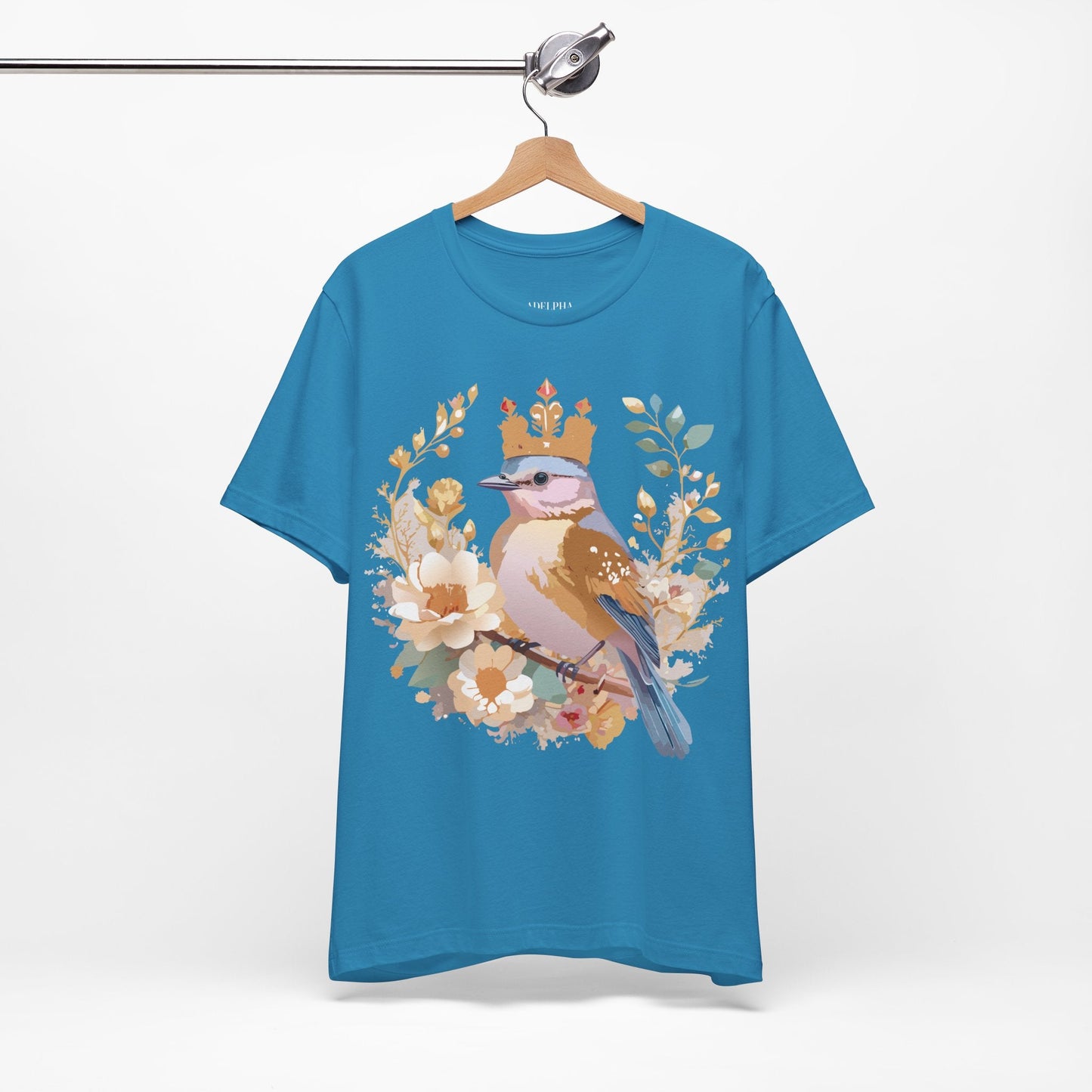 Medallion Graphic Tee Unisex Art Design Adelpha Vintage Inspired Short Sleeve Tee