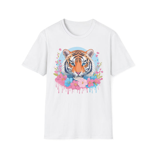Tiger Shirt Unisex Softstyle T Shirt Gildan 64000 Animal Tee
