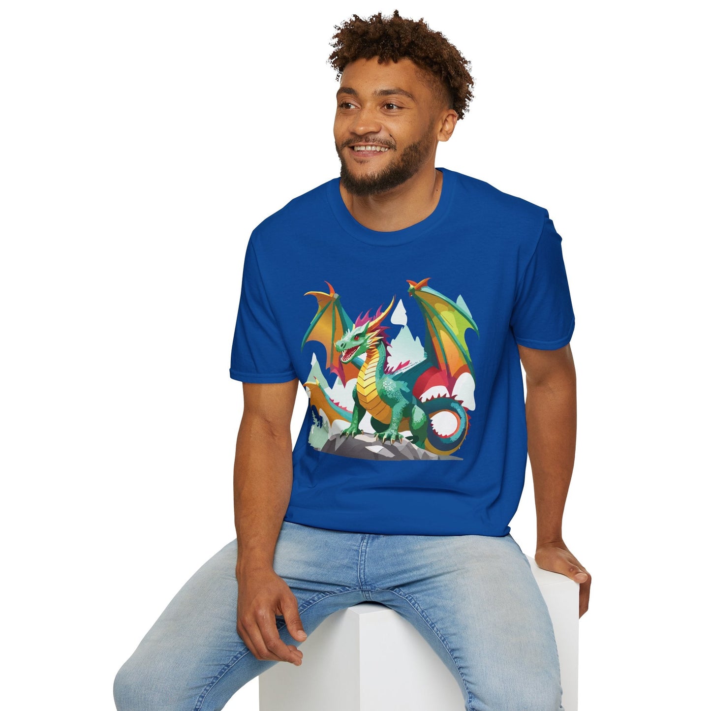 Dragon Graphic T Shirt for Men and Women Unisex Animal Design Softstyle Cotton Tee Premium Quality