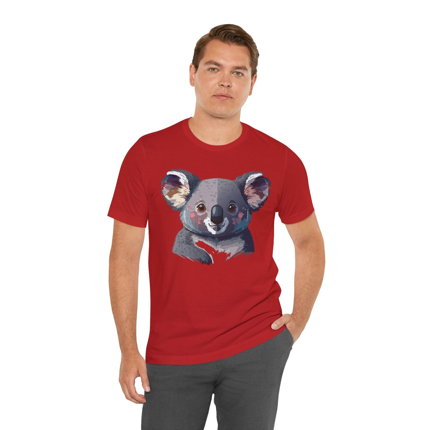 Unisex Animal Shirt With Animal Art Design Tee Wild Animals Short Sleeve Jersey Cotton
