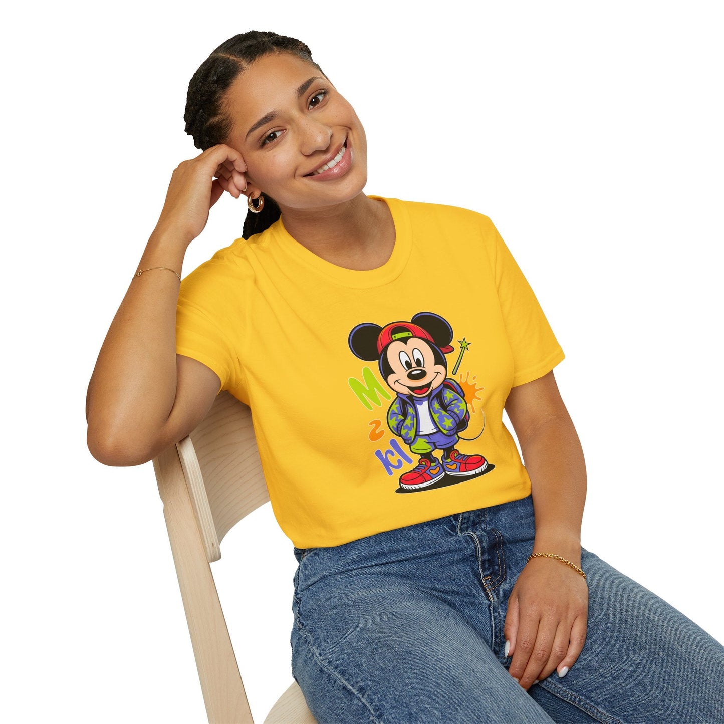 Cartoon T Shirt With Animation Design Unisex Gildan Softstyle 64000 Tee For Funny Animals
