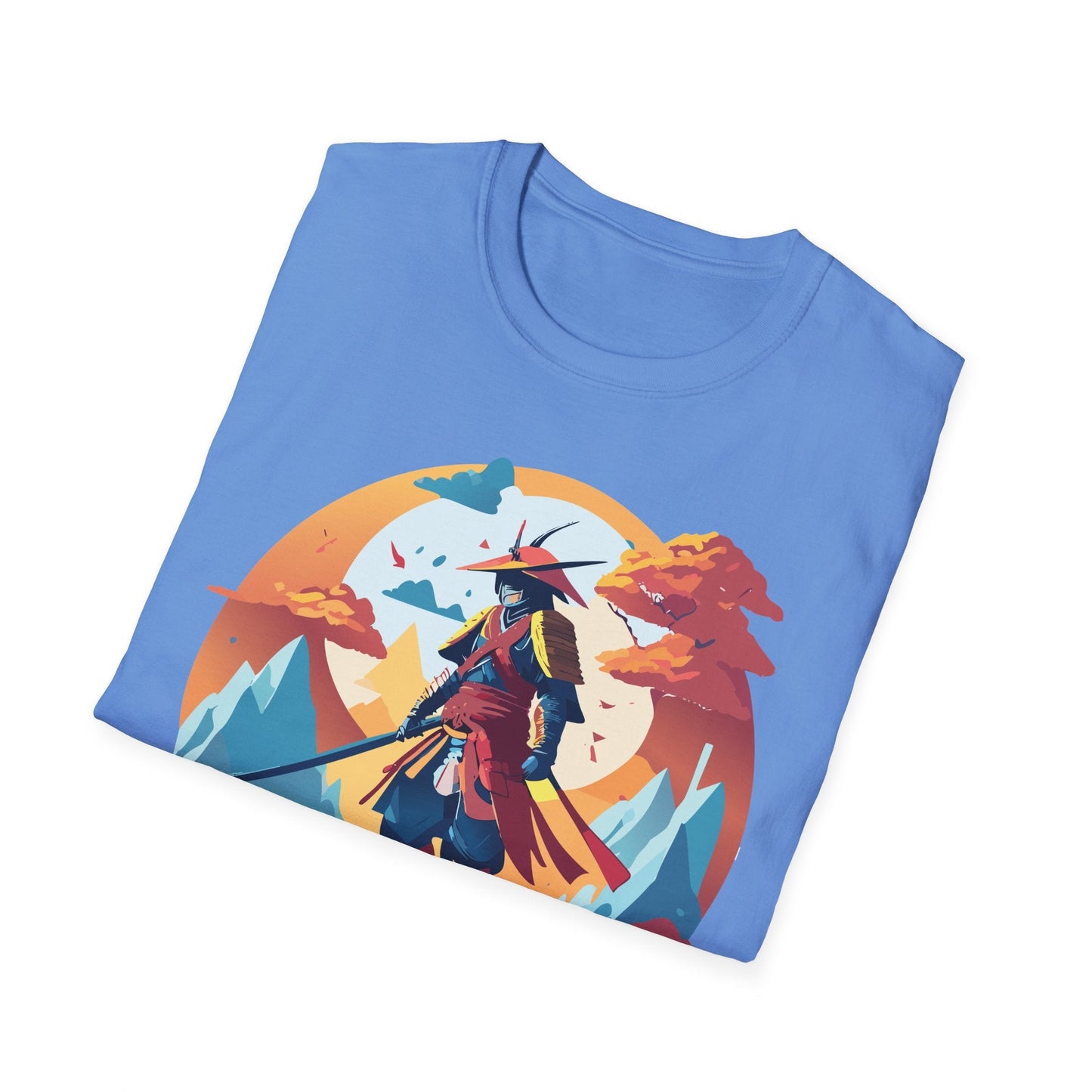 Samurai Shirt Unisex Tee Gildan Softstyle 64000 100 Percent Ring Spun Cotton Lightweight