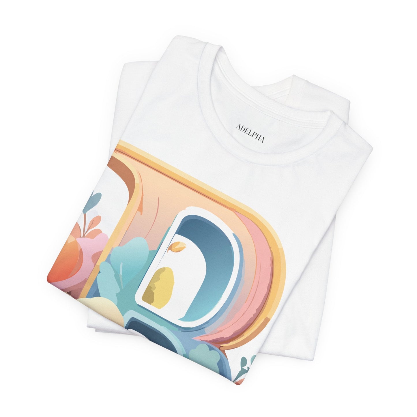 Letter B Graphic Tee Unisex Jersey Short Sleeve Shirt By Adelpha Vintage Artwork