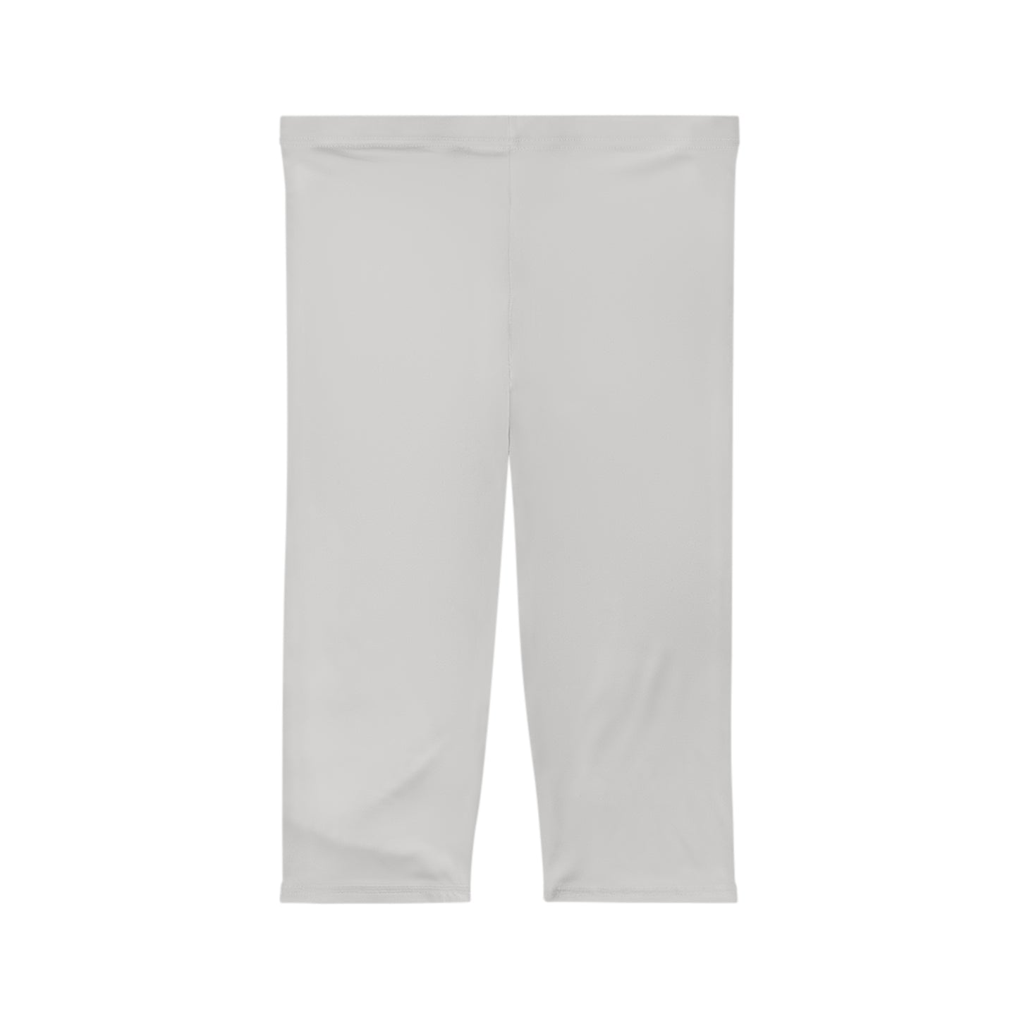 Alabaster Color Women's Brushed Suede Poly Span Casual Capri Leggings XS-2XL