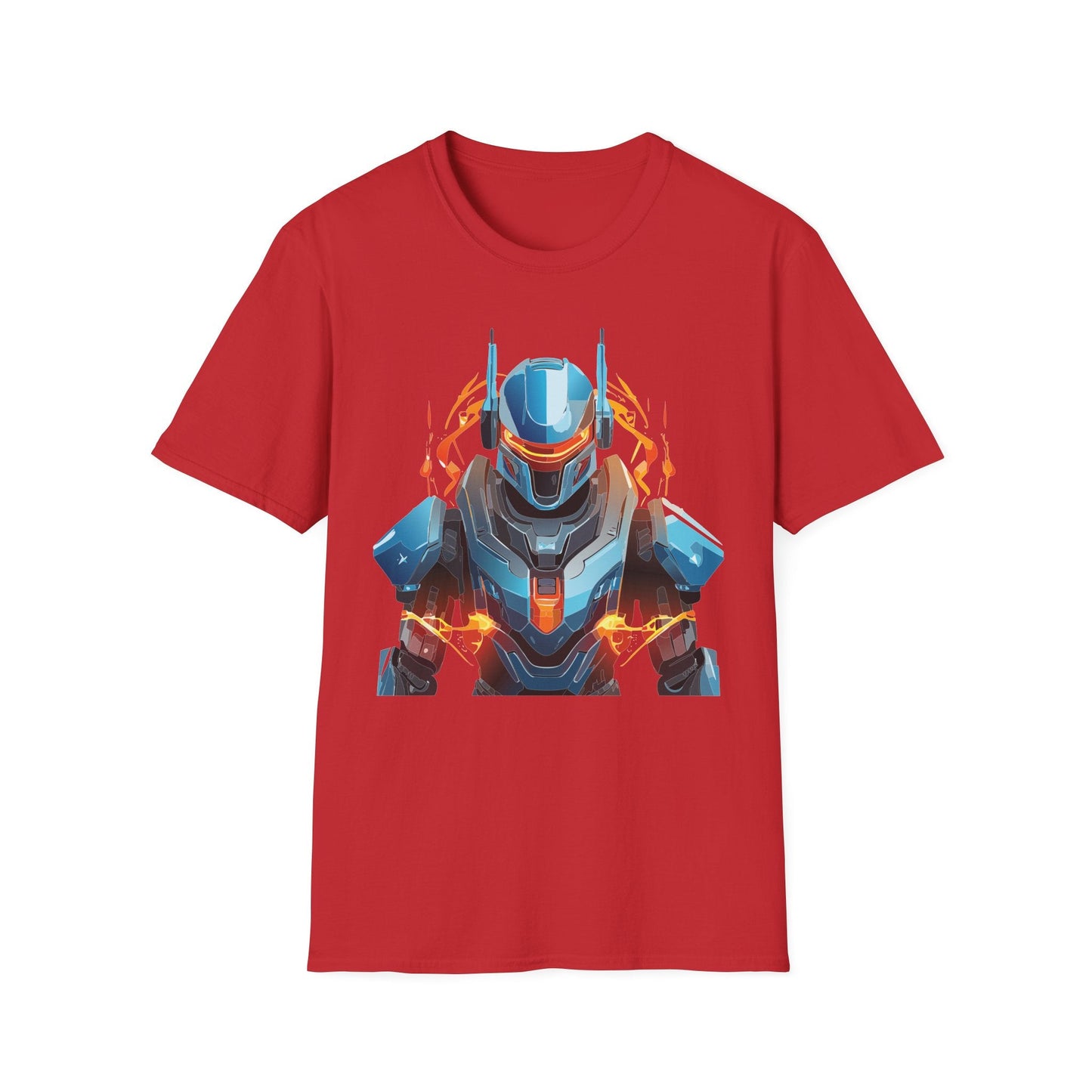 Cyborg Tee Robot Shirt Terminator Design Unisex Gildan Softstyle 64000 100 Percent Ring Spun Cotton