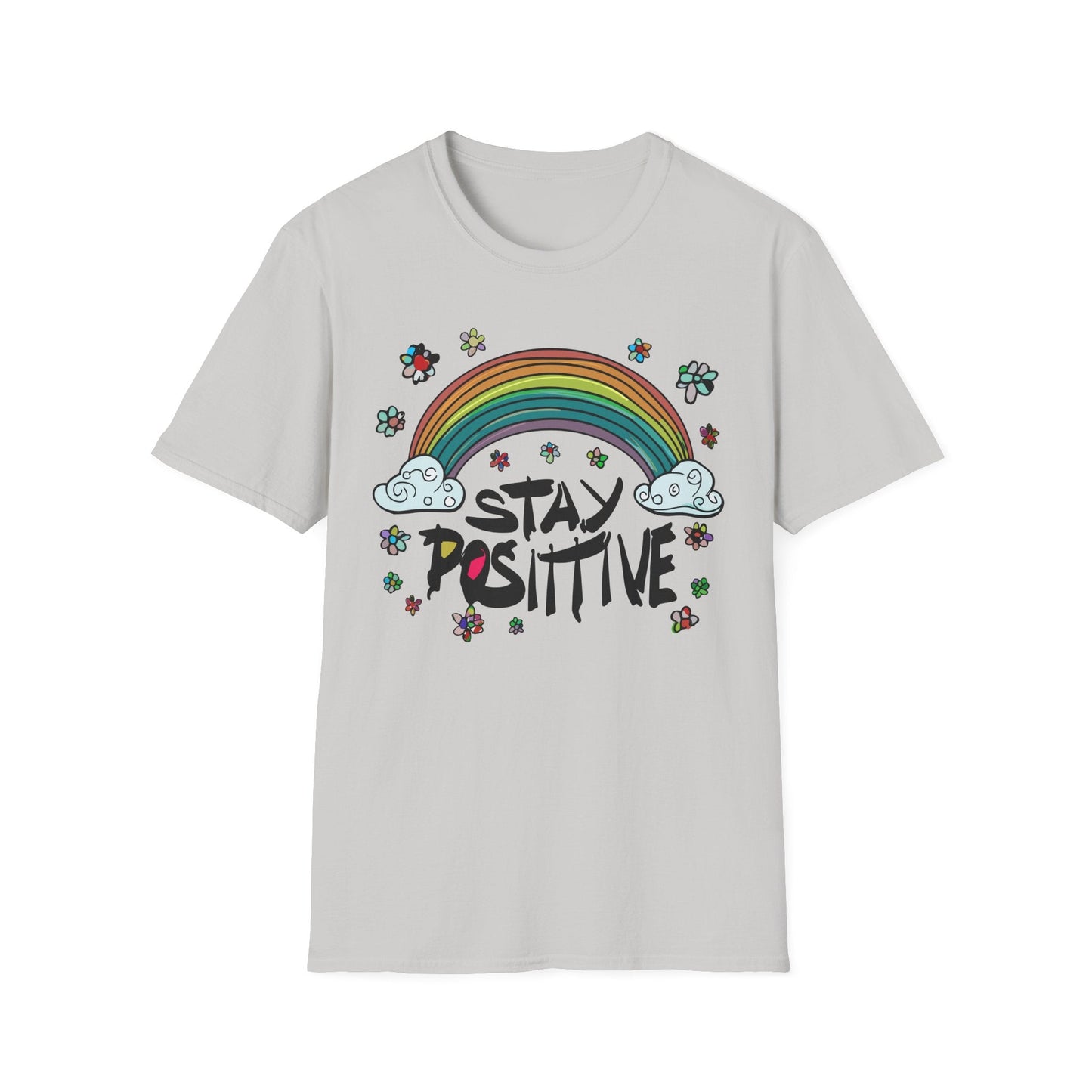 Positive Slogan T Shirt Unisex Softstyle Tee With Positive Words And Good Quotes Gildan 64000