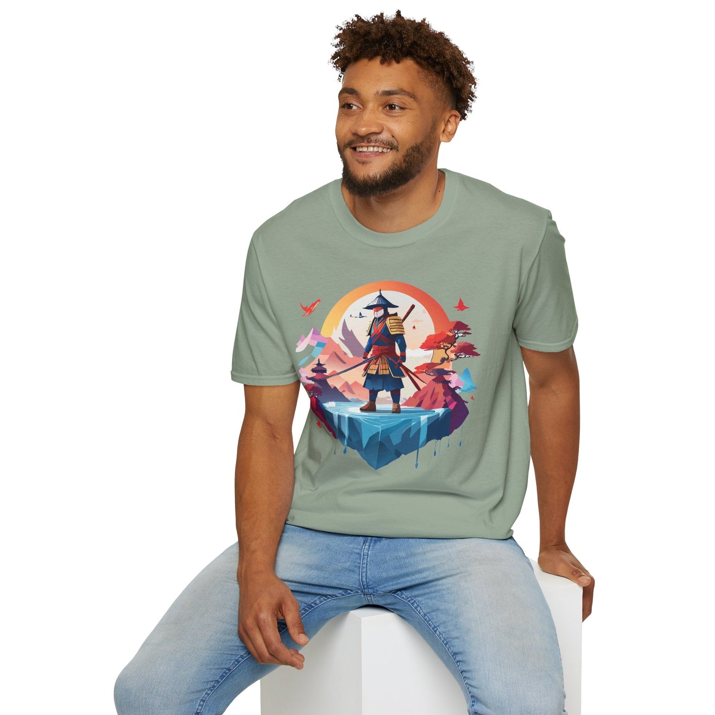 Samurai Shirt Unisex Softstyle Tee 100 Percent Ring Spun Cotton Short Sleeve T Shirt Comfort Fit