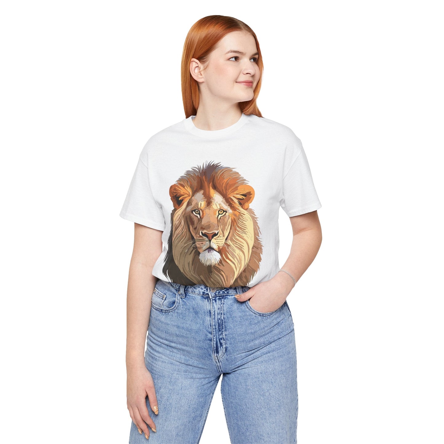 Unisex Animal Graphic Tee Shirt With Wild Animals Art Design For Everyday Wear Casual