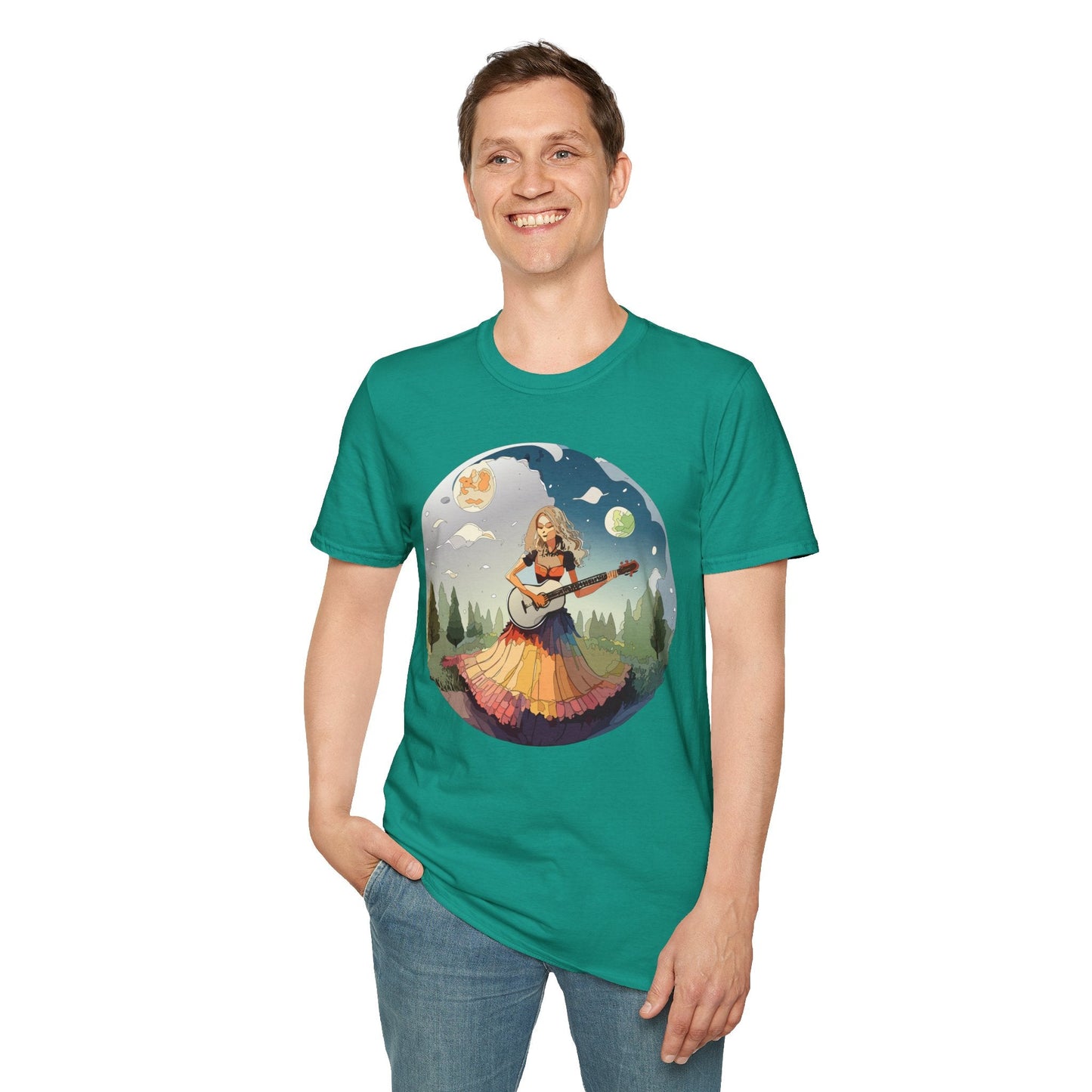 Womens Graphic T Shirts Art Design Tee Softstyle 64000 Ring Spun Cotton Comfort Everyday