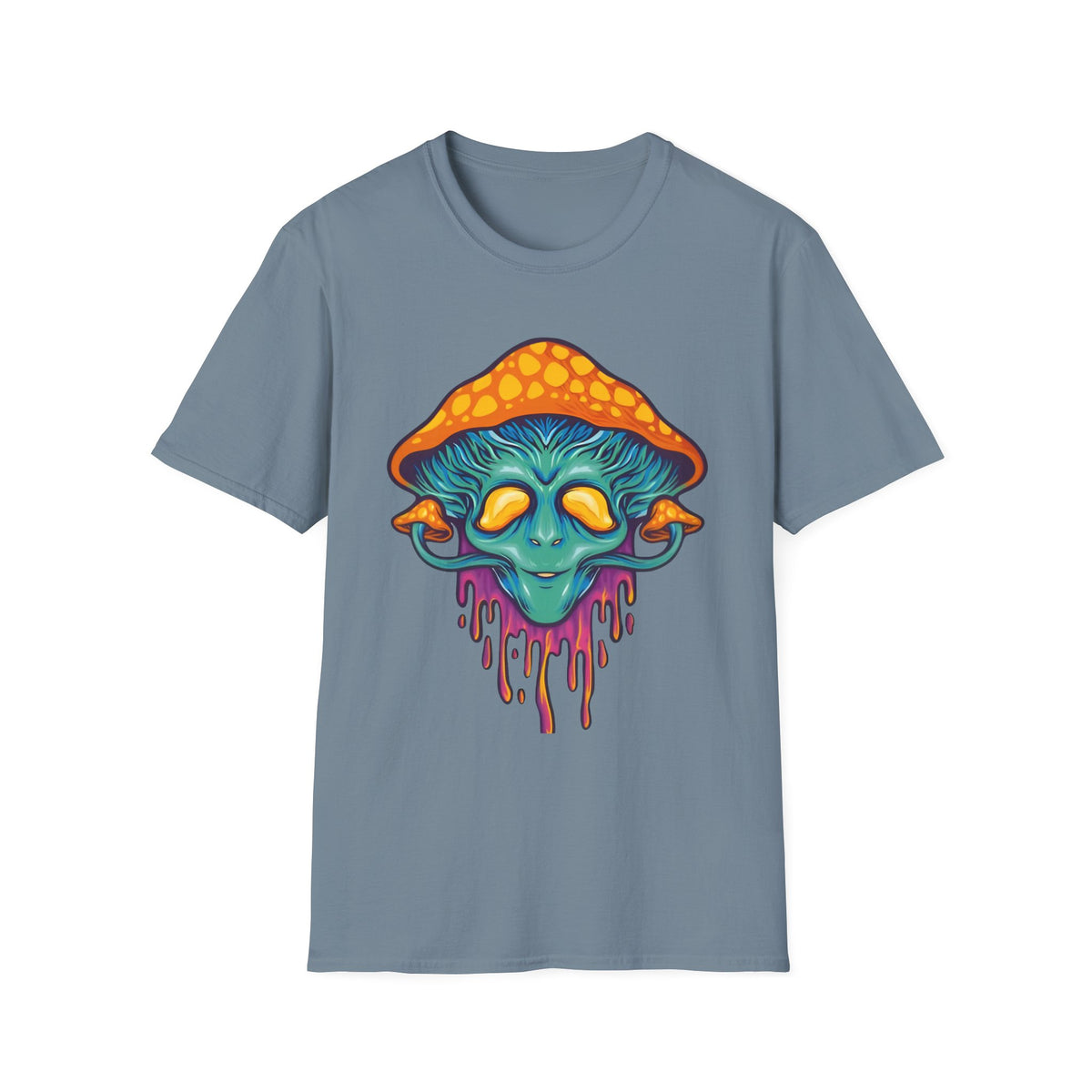 Funny Mashroom Cartoon  Graphic Tee Gildan Unisex 100 Cotton Tee Shirt c11