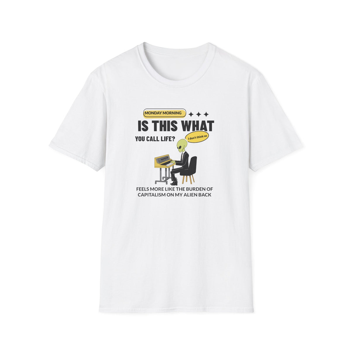 Alien Graphic Funny UFO Graphic Tee Gildan Unisex 100 Cotton Tee Shirt r108