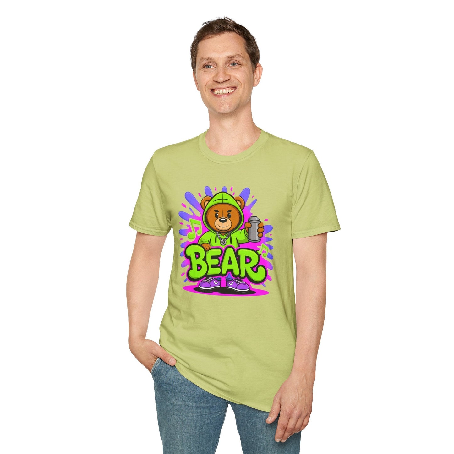 Cartoon Animation Shirt For Unisex Cotton Gildan Softstyle Tee With Funny Animals