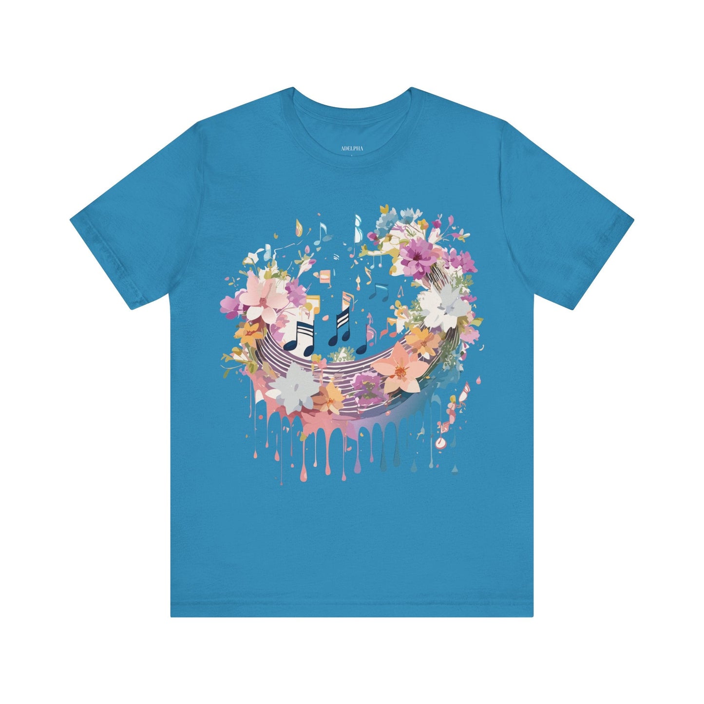 Adelpha Music T Shirt Unisex Graphic Tee With Vintage Inspired Artwork Short Sleeve