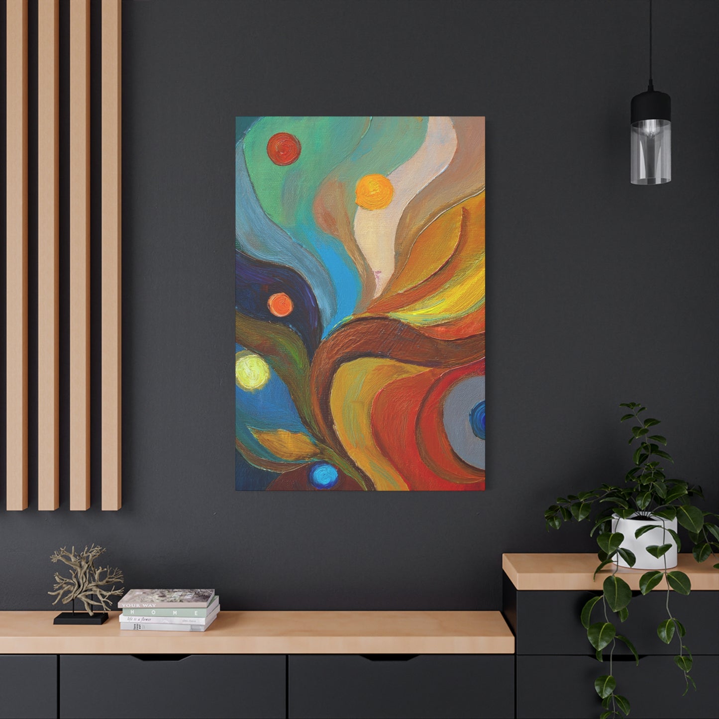 Abstract Oil Painting Print Canvas 20x24,20x30,24x30 24x32,24x36,30x40 32x48,36x48,40x60 Pine-Wood Inner Frame ABS-91