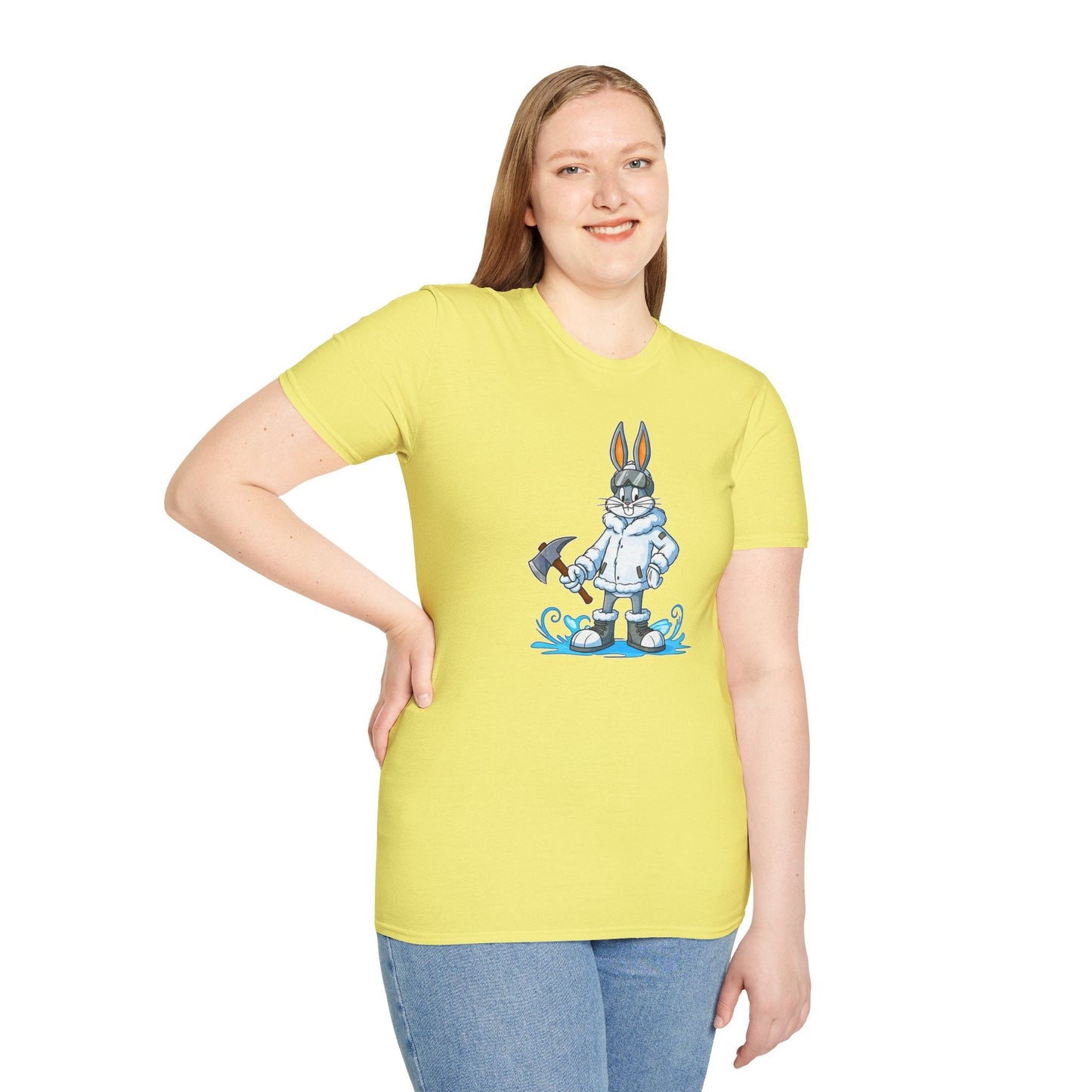 Bugs Bunny T Shirt Unisex Cartoon Animation Graphic Tee Softstyle Short Sleeve By Gildan 64000