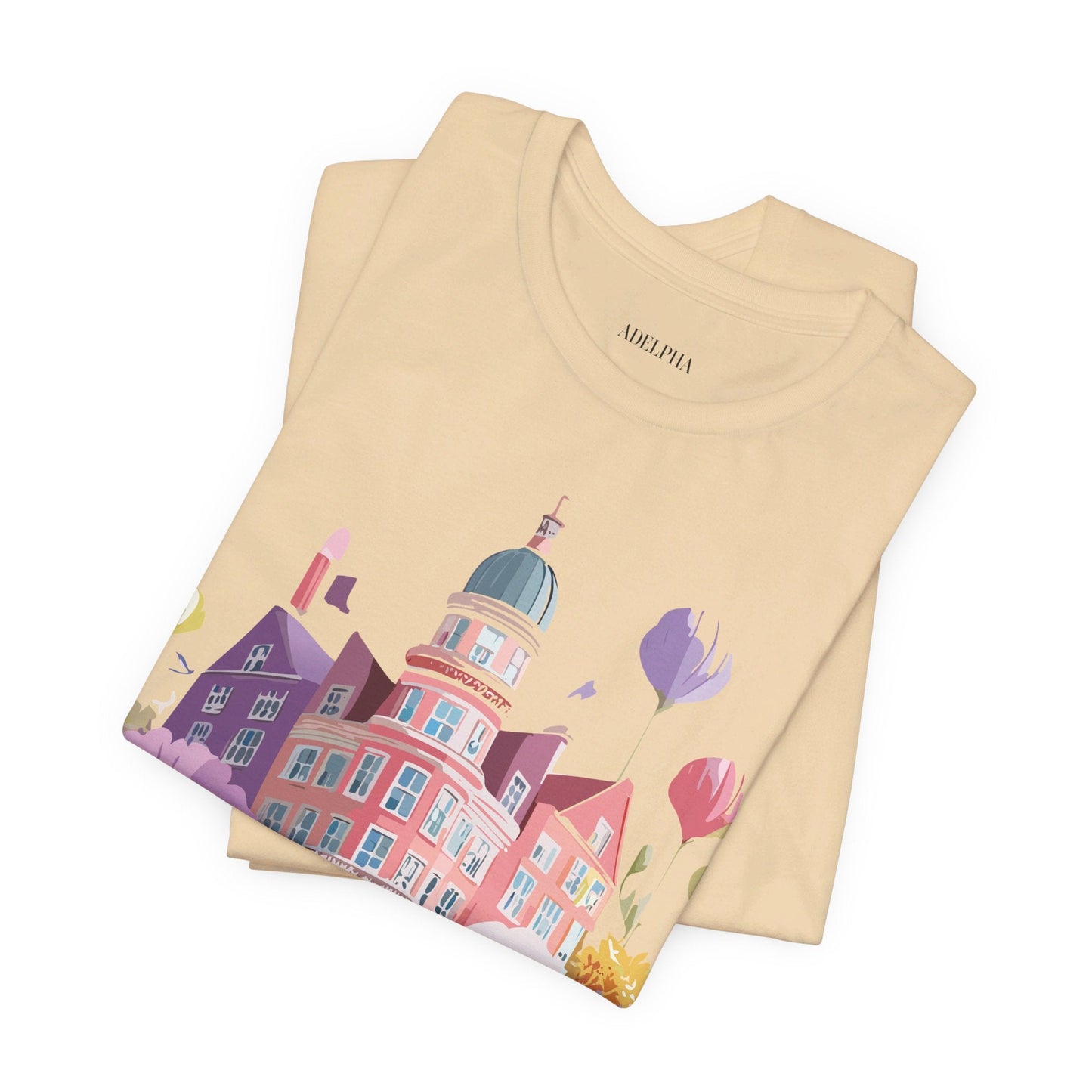 Unisex Graphic T Shirt With Adelpha Artwork Vintage Amsterdam Design Short Sleeve