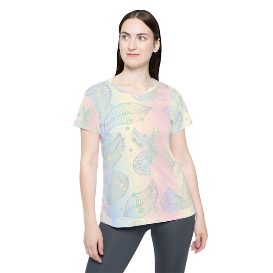 Poly Jersey Tee Shirt with floral prints