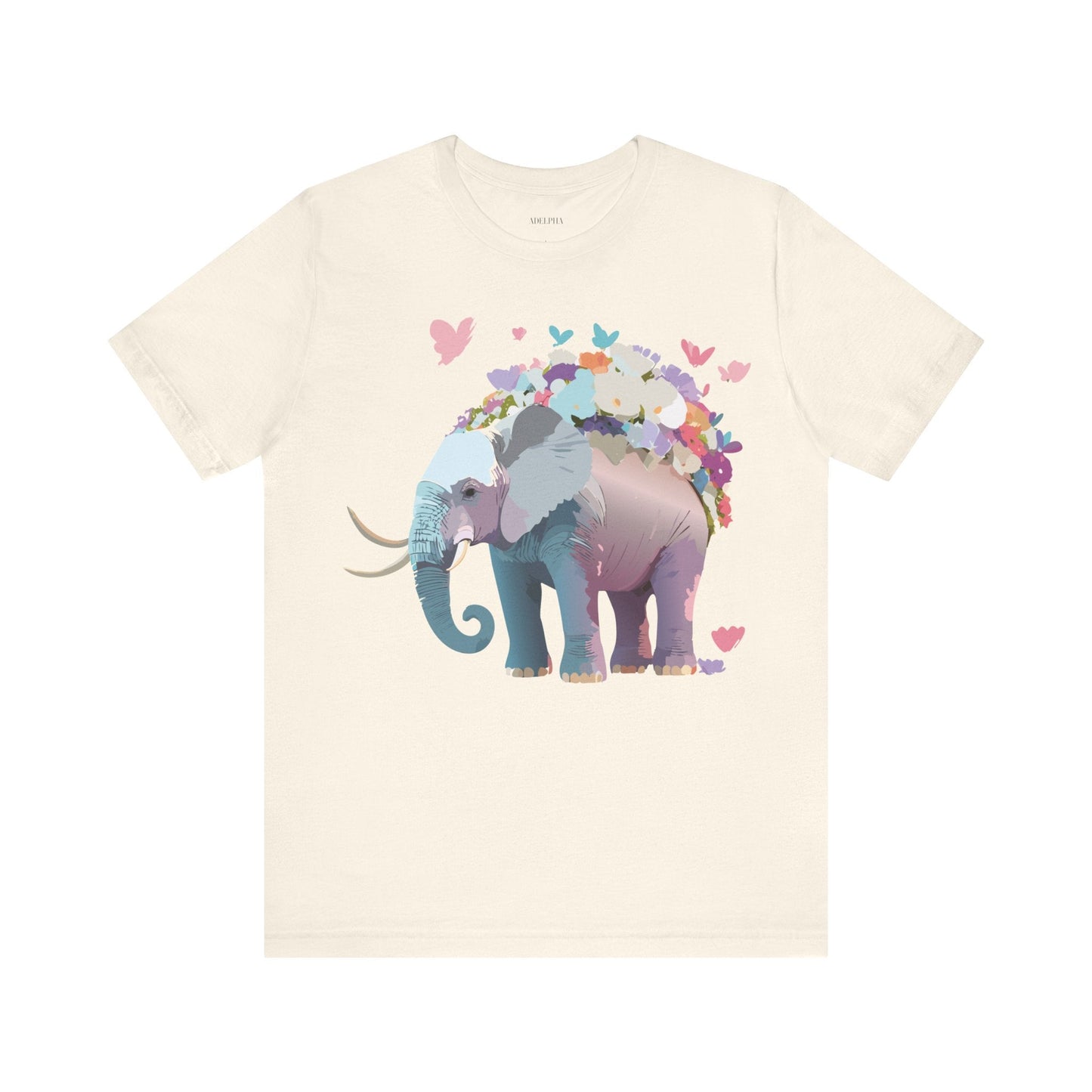 Elephant Graphic T Shirt Unisex Vintage Inspired Artwork By Adelpha Short Sleeve Tee