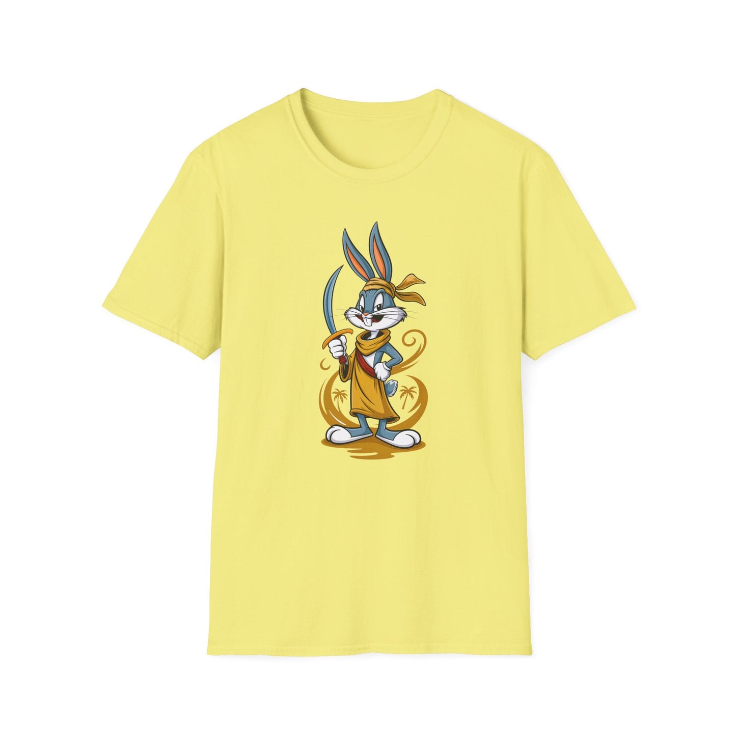 Bugs Bunny T Shirt Unisex Short Sleeve Cartoon Graphic Animation Gildan Softstyle 64000
