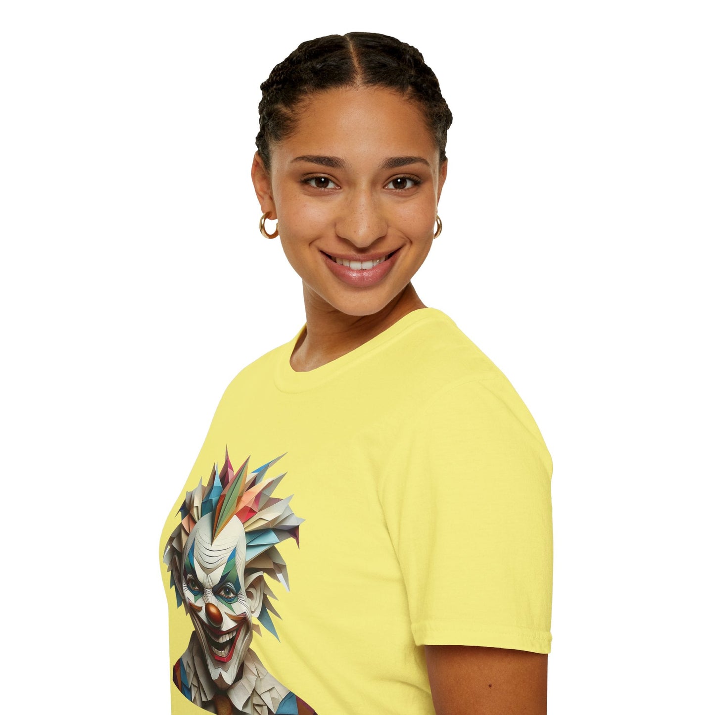 Clown Shirt Unisex Funny Circus Tee Gildan Softstyle 64000 Short Sleeve Cotton Tee