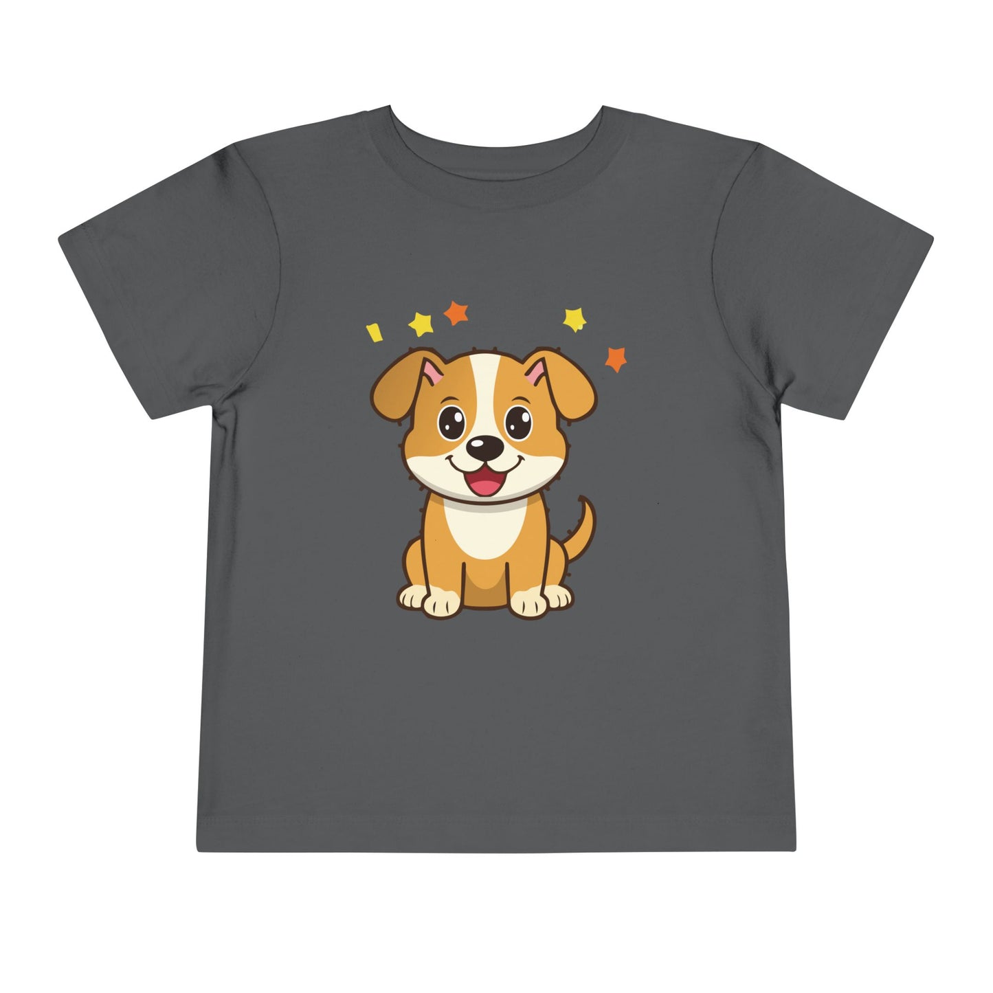 Bonita camiseta de manga corta para niños pequeños con diseño de cachorro: regalo adorable para amantes de las mascotas (2 a 5 años)