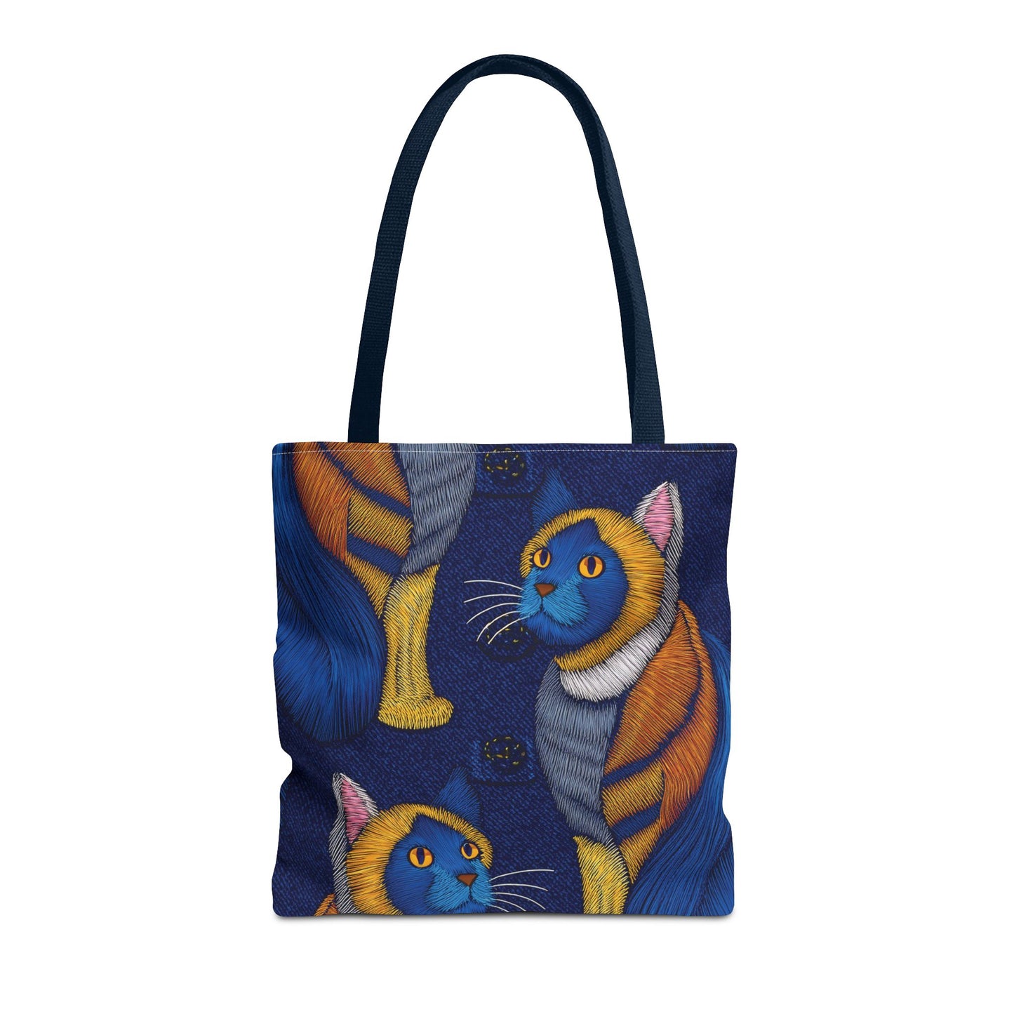 Denim Fabric Imitation Print Unisex Canvas Bag Poly Spun 3 Sizes Tote Bag 190-4