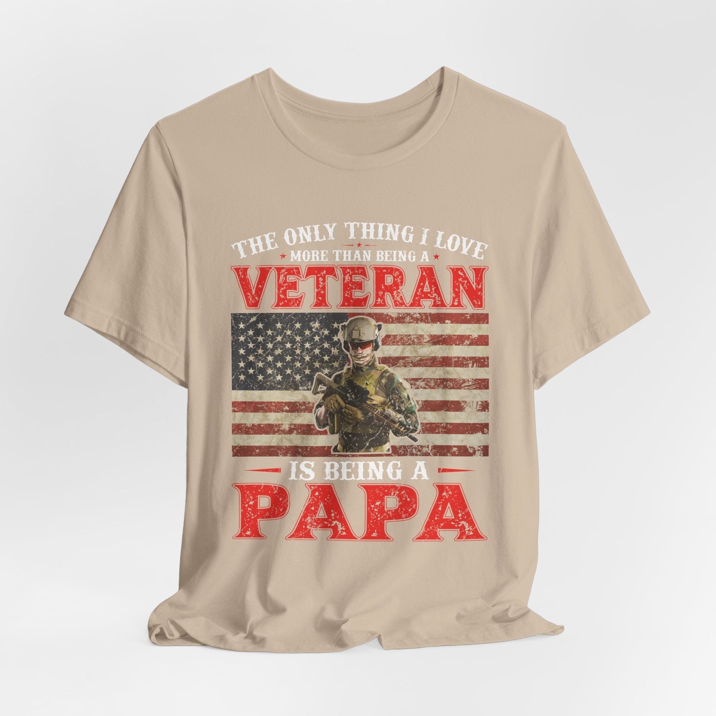 Army Veteran Patriotic Graphic Design Unisex Cotton T-Shirt v30