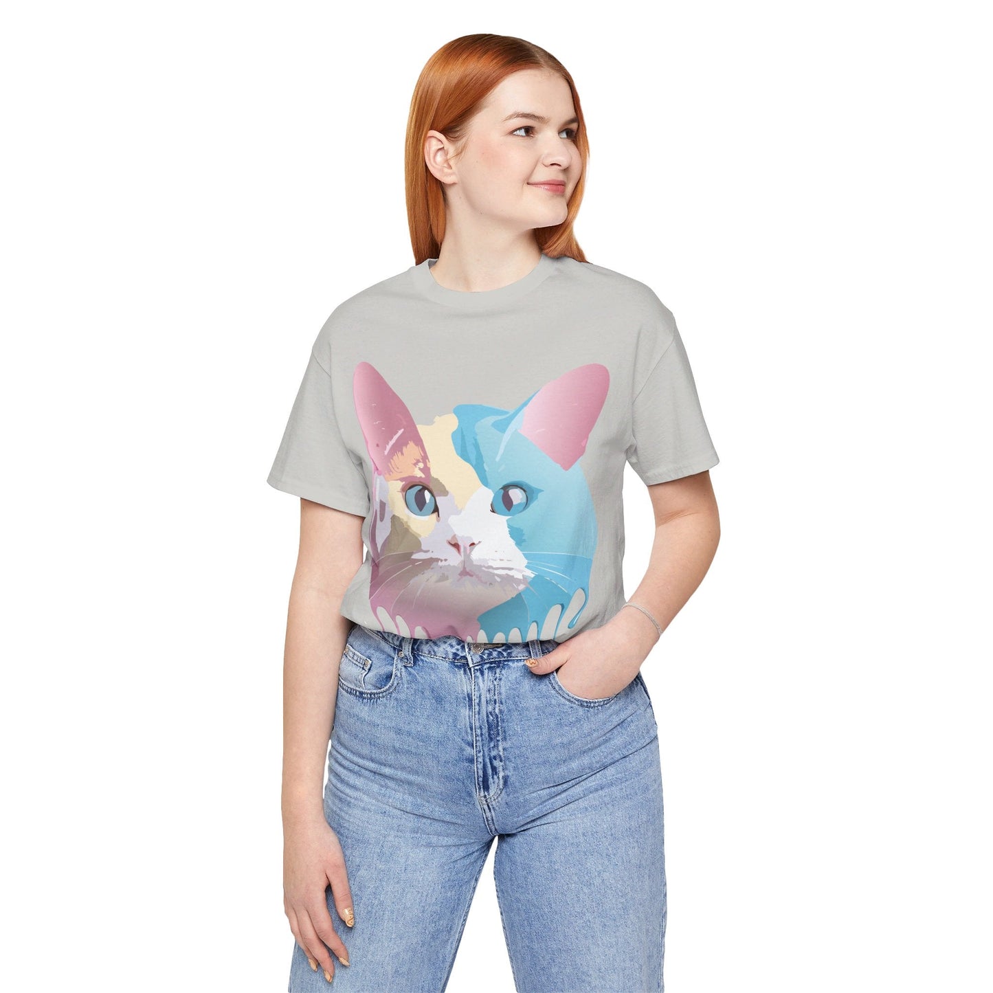 Cat Graphic Tee Unisex Jersey Short Sleeve By Adelpha Art Design