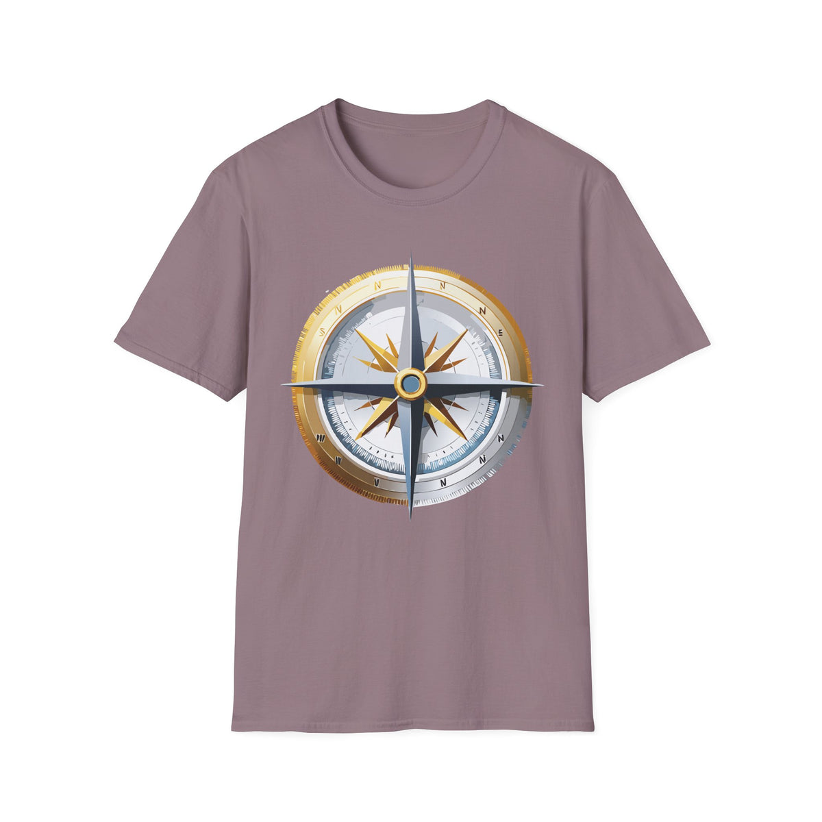 Nautical Compass T-Shirt | Vintage Compass Tee, Explorer Graphic Design Unisex 100 Cotton Gildan T-Shirt
