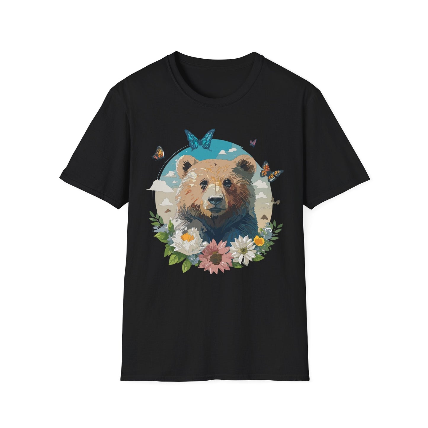 Bear Shirt Teddy Bear Tee Unisex Gildan Softstyle 100 Percent Ring Spun Cotton Tee