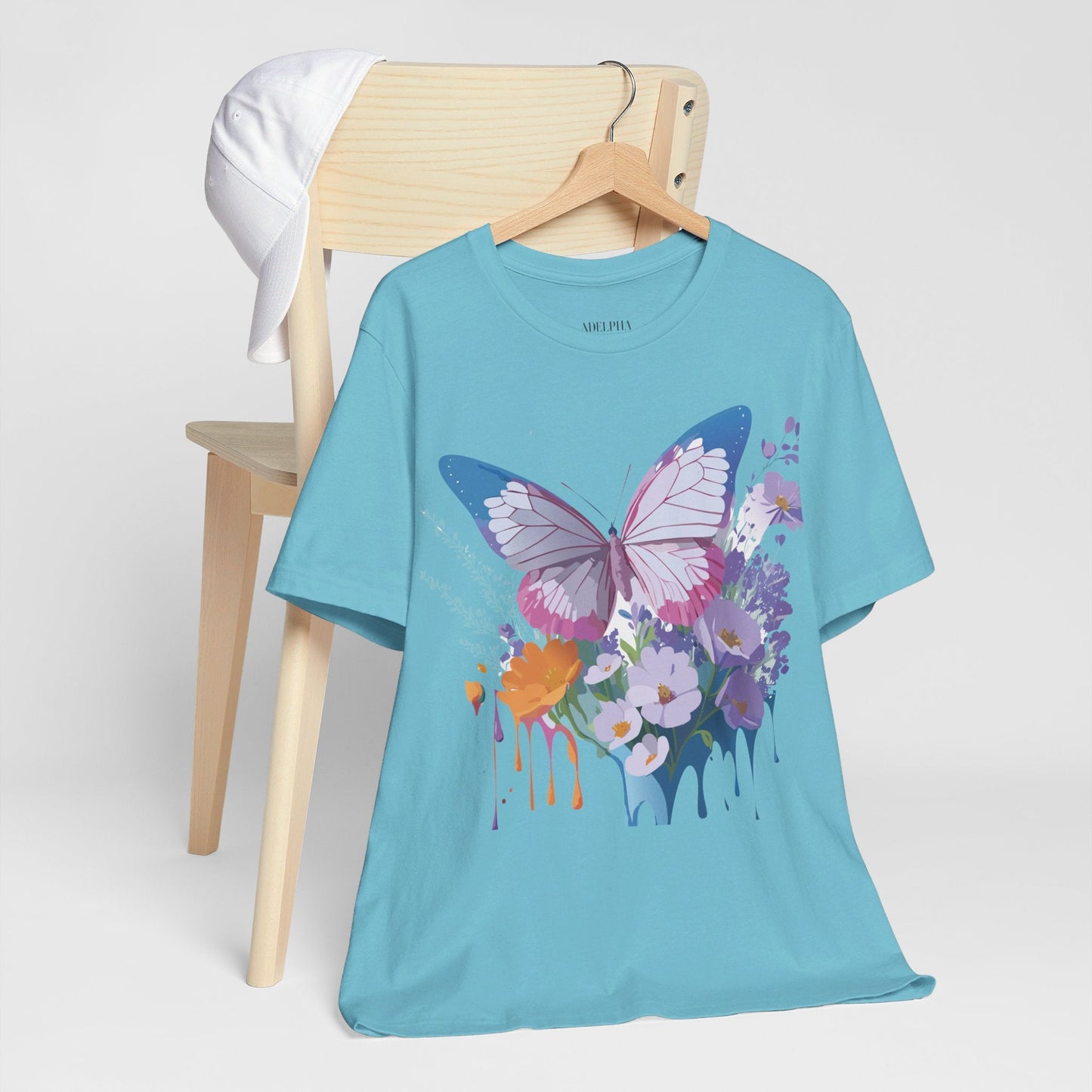 Unisex Butterfly Graphic Tee Adelpha Art Design Vintage Inspired Jersey Tee