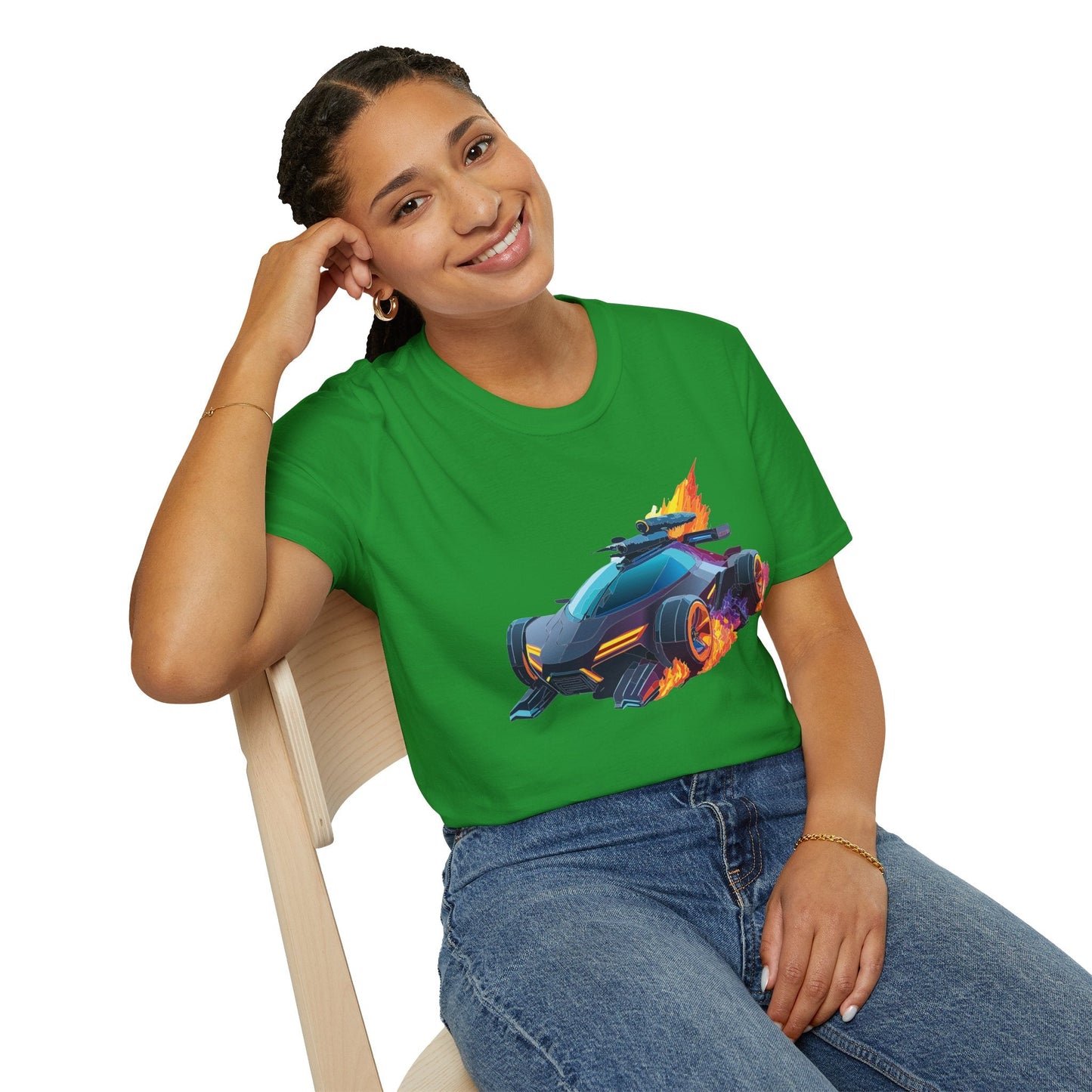 Unisex Car T Shirt Hot Wheels Cars Shirt 100 Percent Ring Spun Cotton Gildan Softstyle Tee
