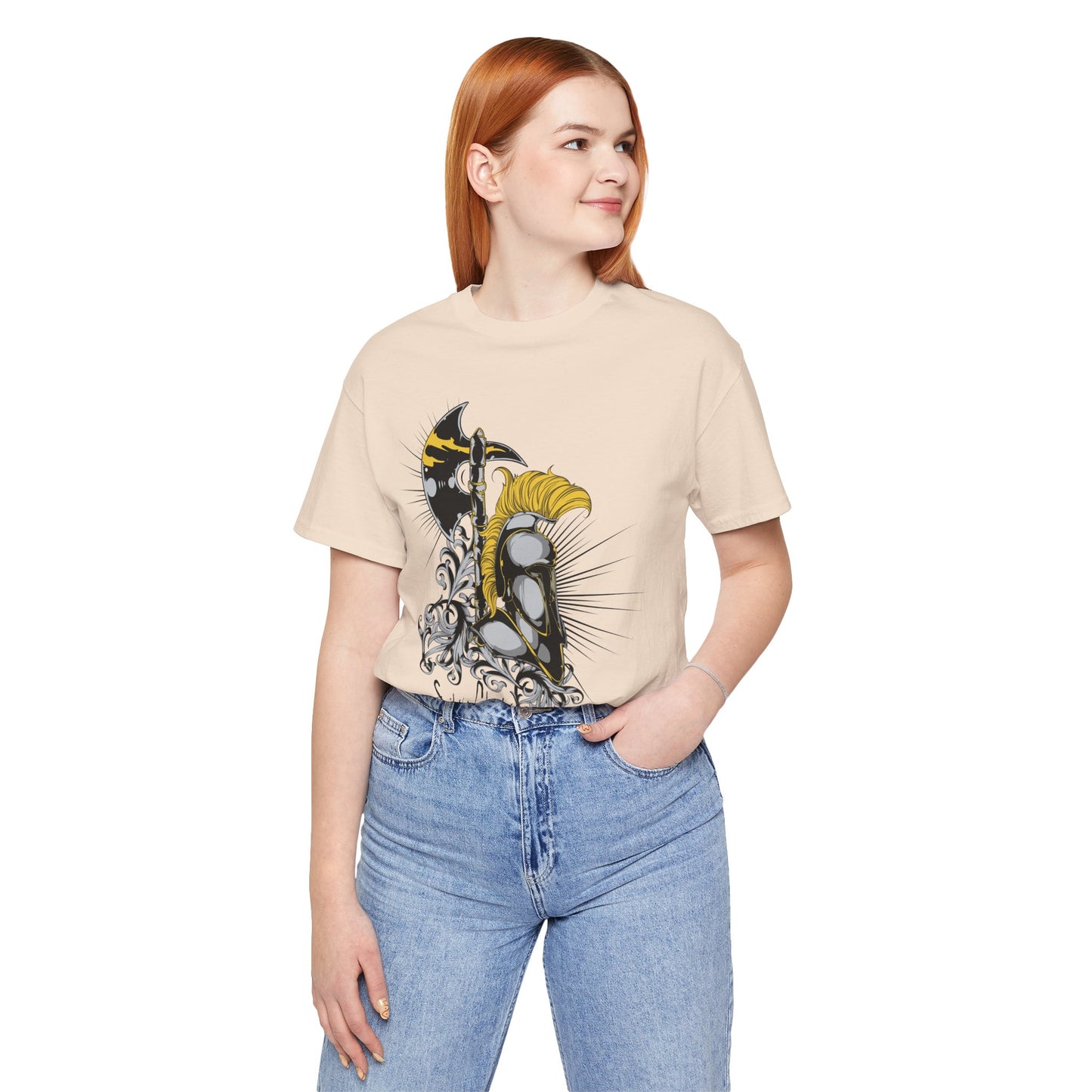 Stylish Armor Graphic Tee, Artistic Tee, Graphic T-Shirt, Artistic Vintage T-Shirt, Vintage Shirt