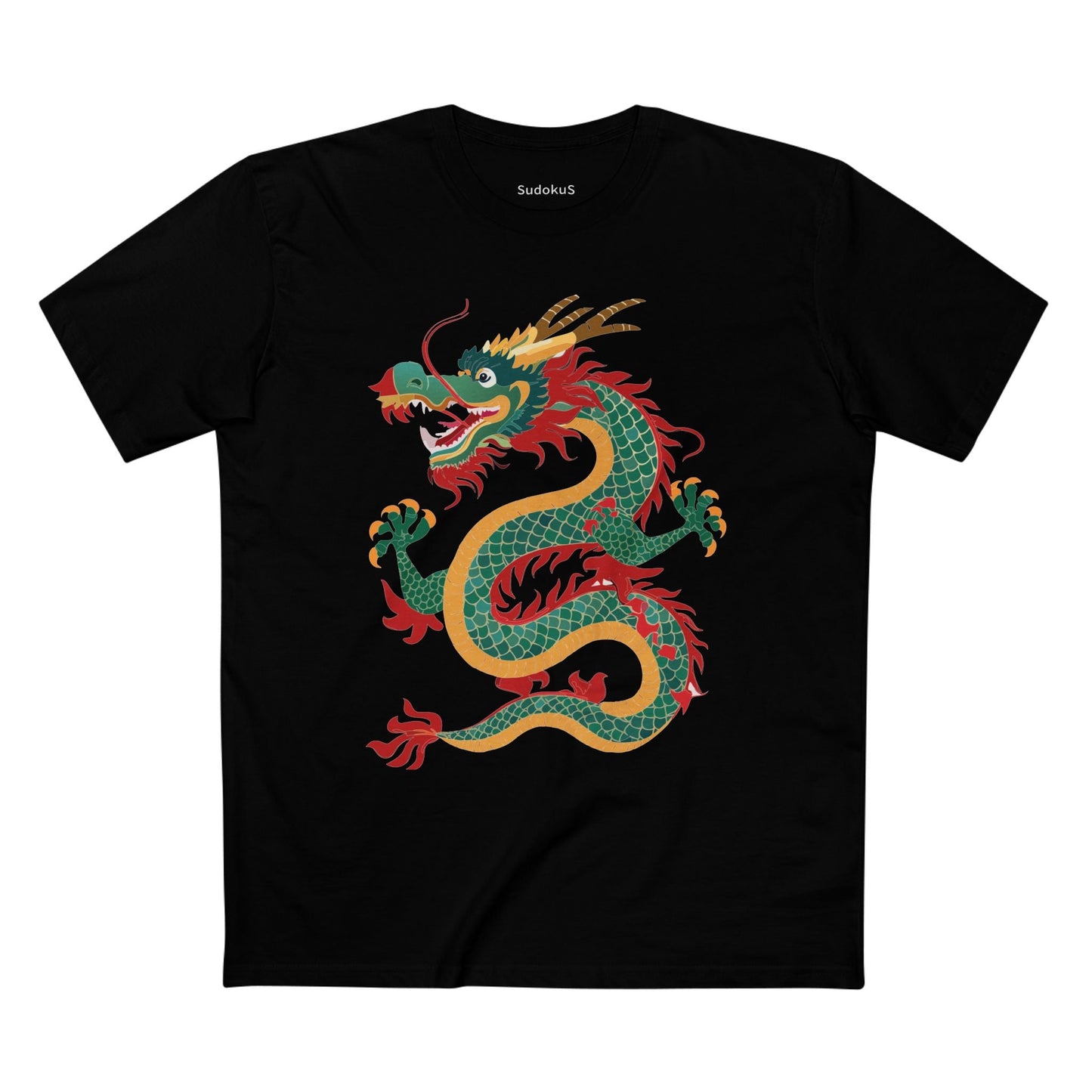 Dragon Graphic Unisex 100 Cotton Staple Tee 13