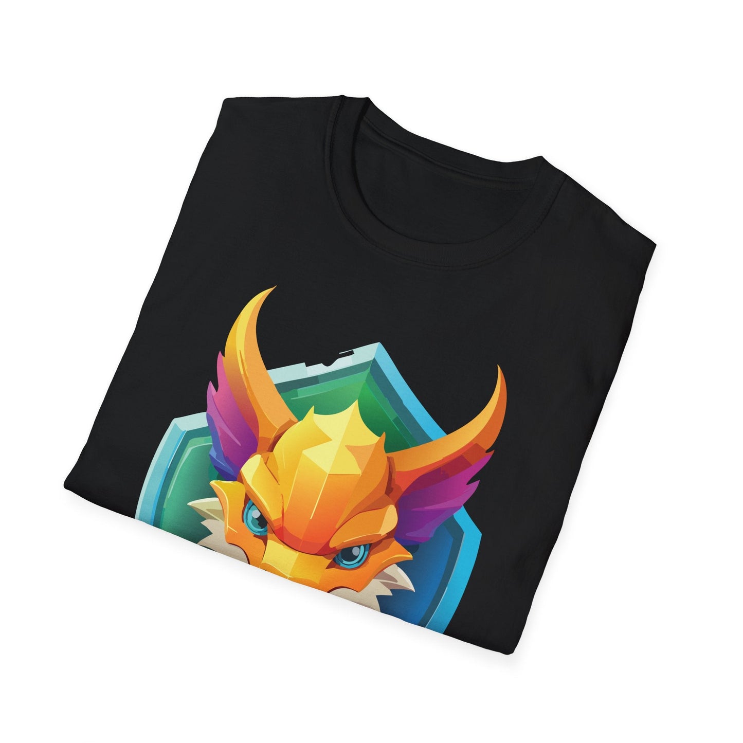 Dragon Graphic Unisex Cotton Softstyle Art Design Tee With Animals 11