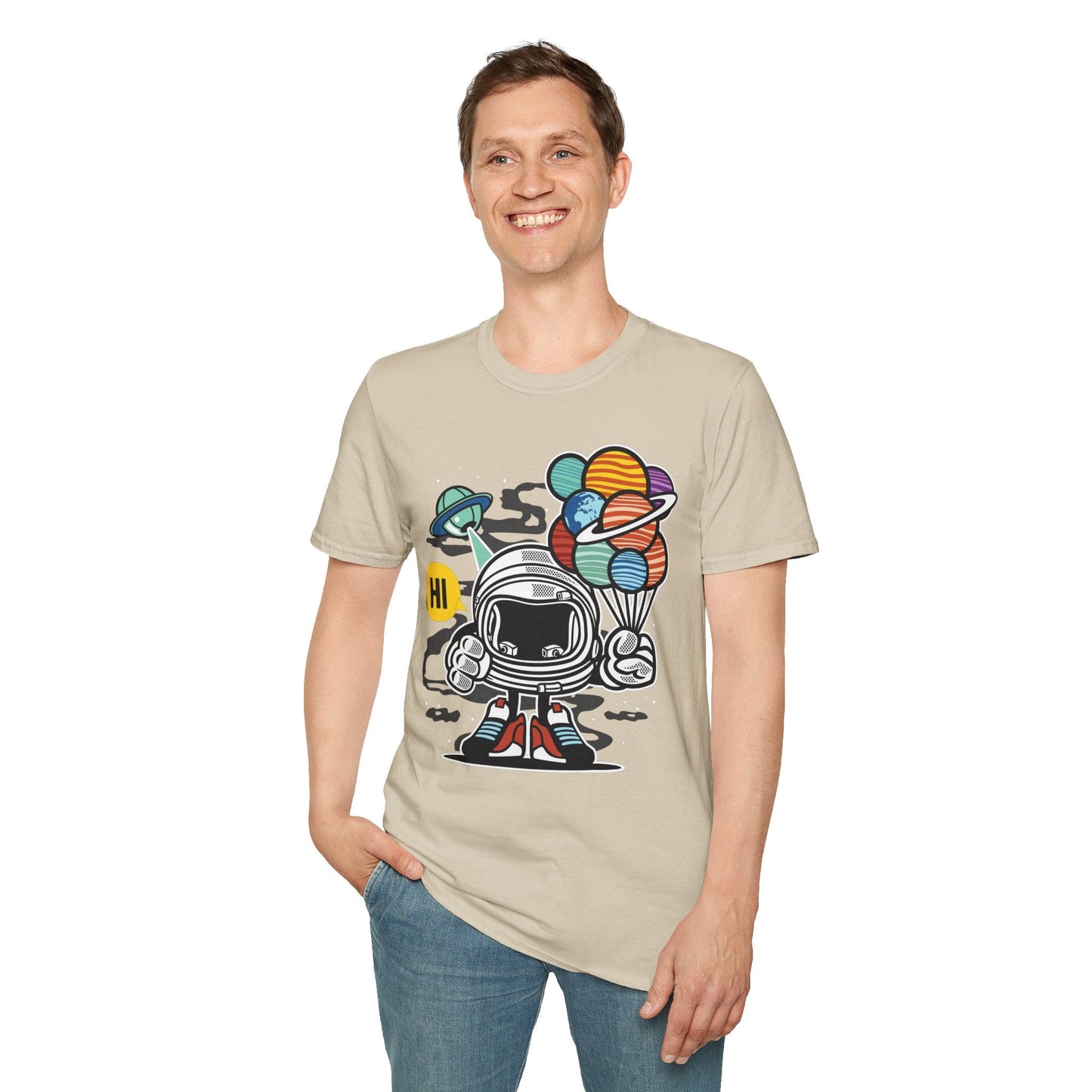 Cartoon T Shirt Animation Tee Funny Graphic Tee Gildan Softstyle 64000 Unisex Comfort