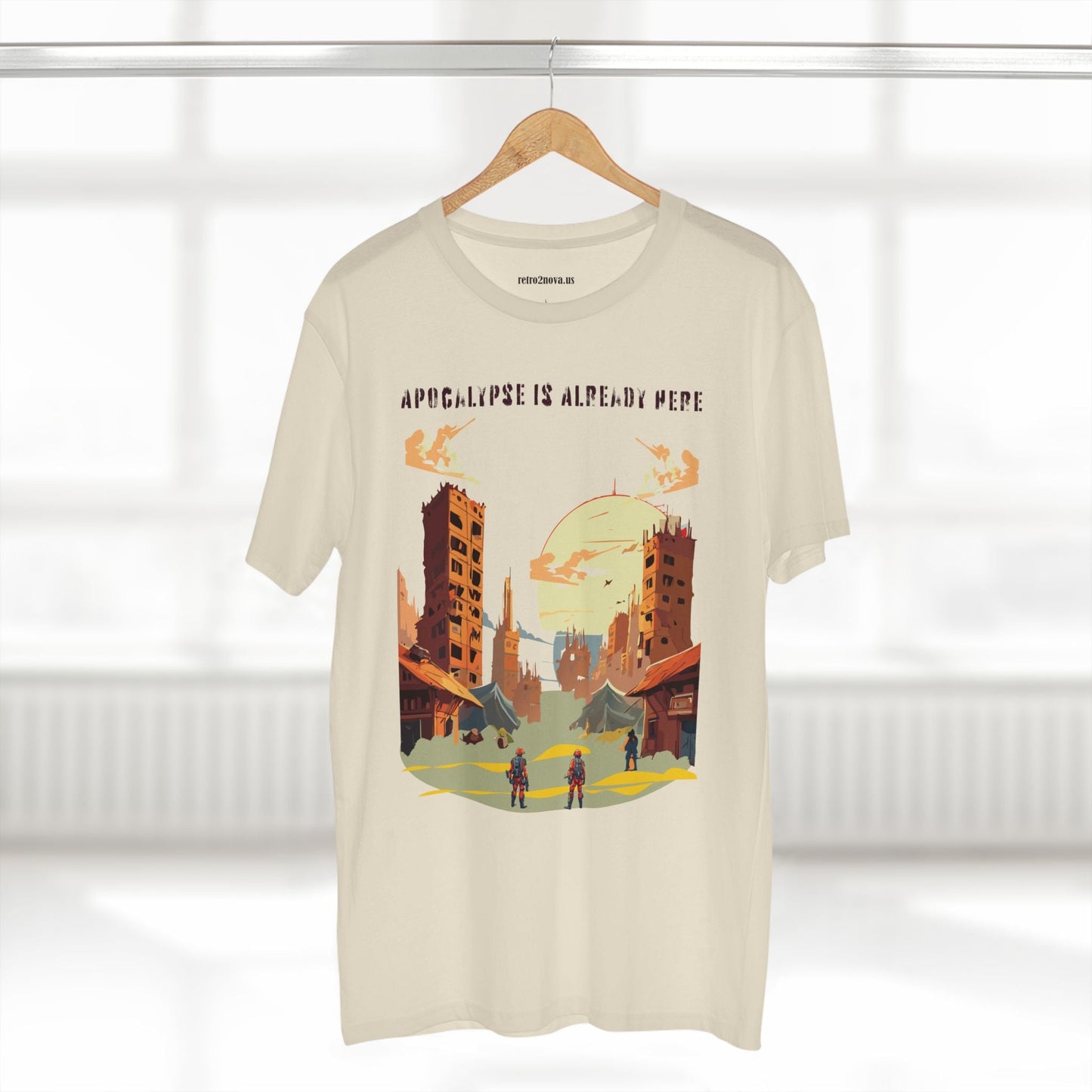 Unisex Premium Cotton Staple Tee With Original Art Design From Retro2Nova Art Collection