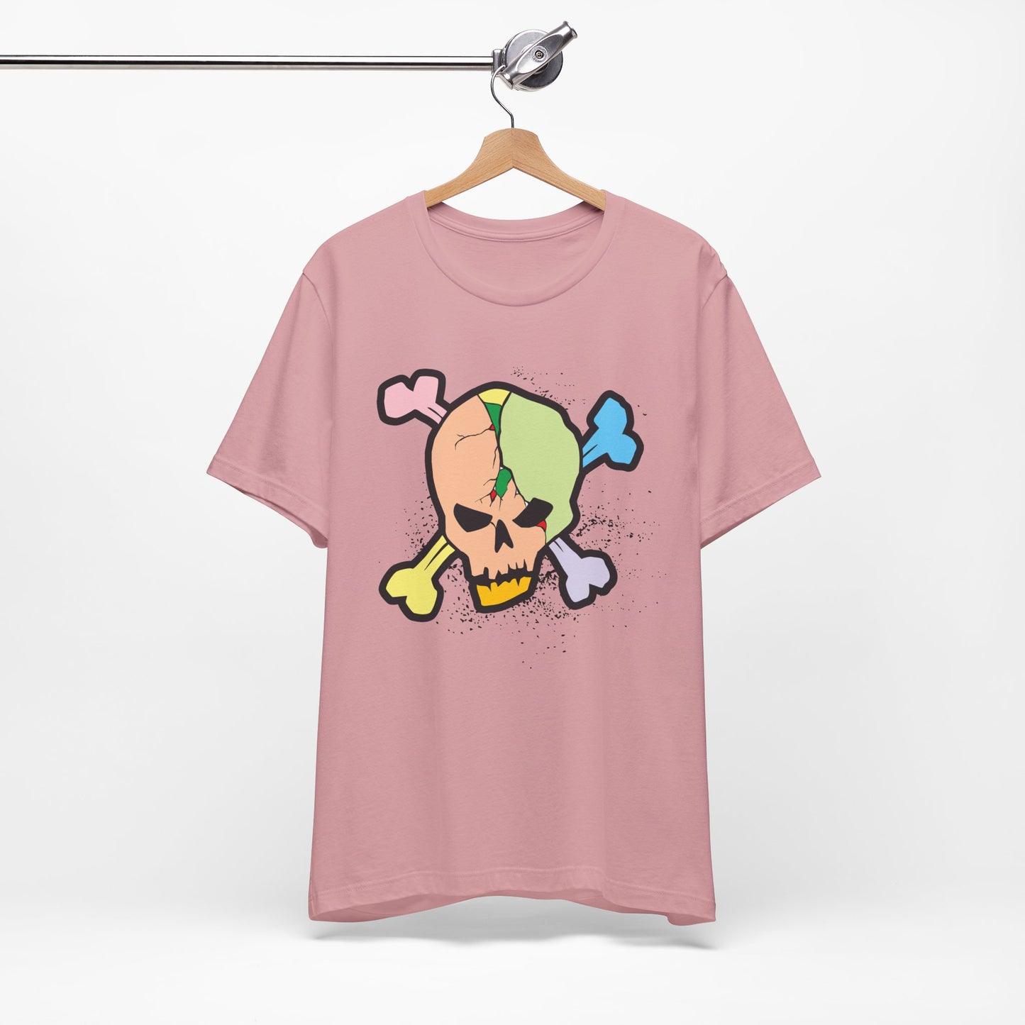 Multi Skull Graphic Design Tee, Skull Shirt, Vintage Tees, Art Design T-Shirt, Vintage Graphic Tee, Art Shirts with Skulls