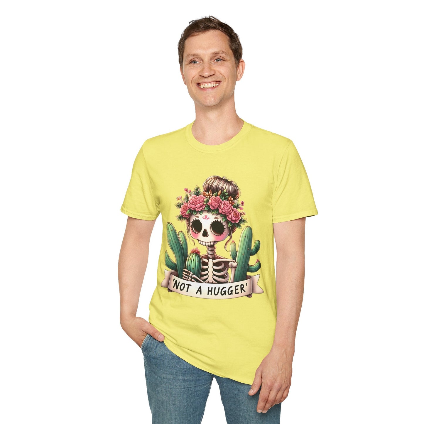 Skull Tee Shirt Unisex Skeleton Design Softstyle Cotton Tee Light Breathable Comfort Gildan 64000