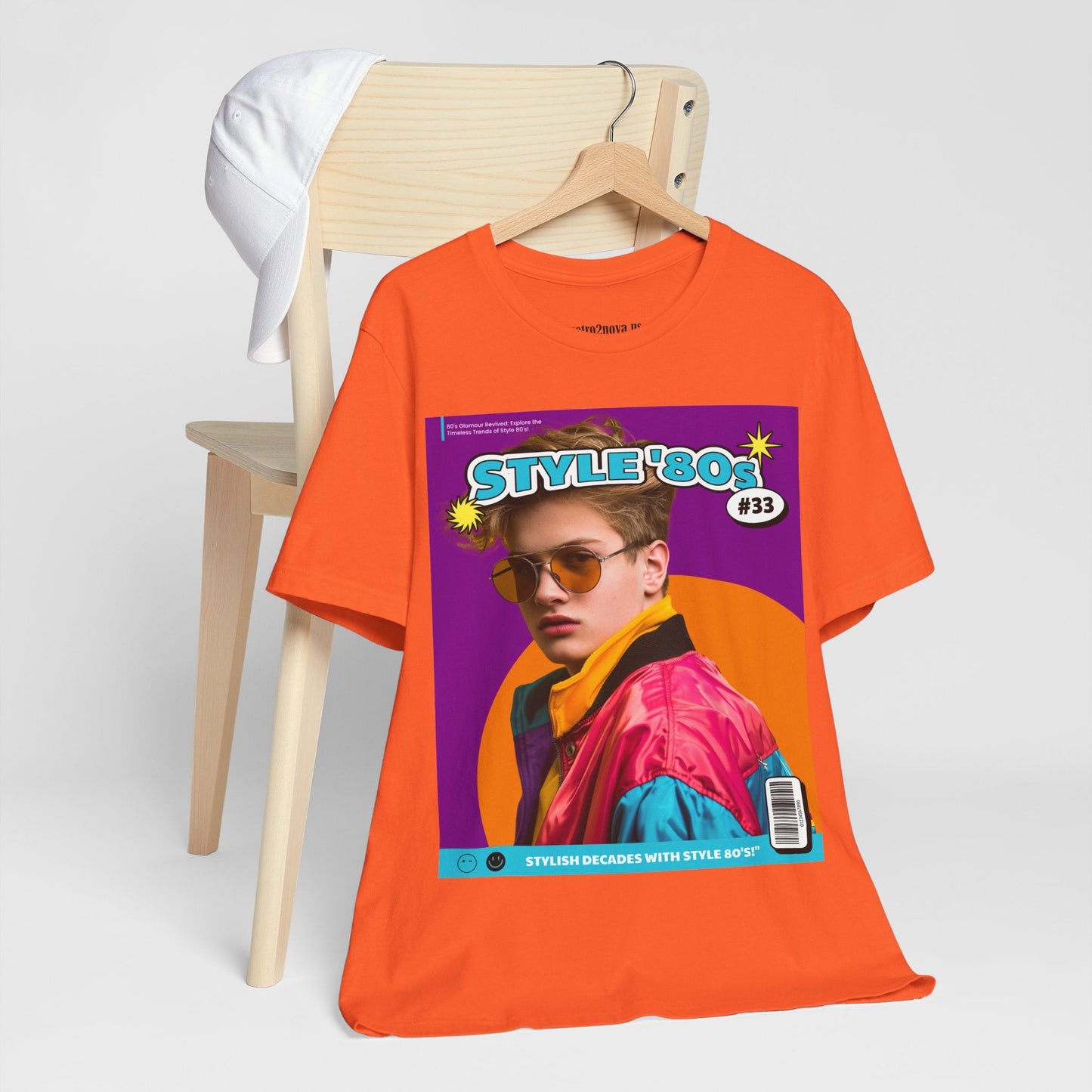Magazine Cover Shirt Unisex Jersey Tee Bold Vibrant Graphic Tee For Standout Style