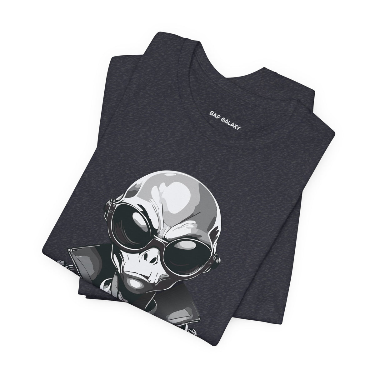 Alien Graphic Unisex Cotton Bella+Canvas Tee with Art Design b71