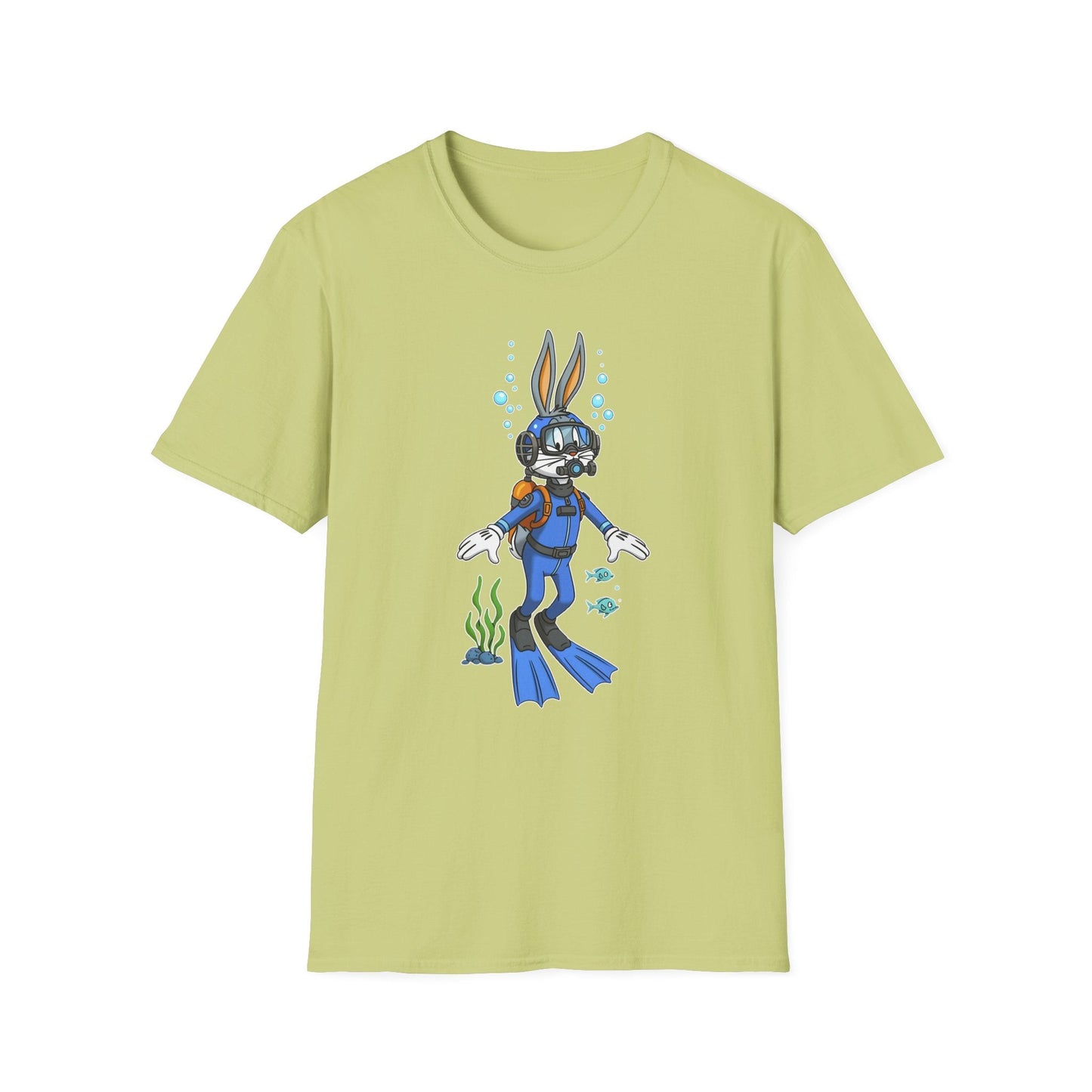 Bugs Bunny T Shirt Unisex Short Sleeve Cartoon Tee Gildan Softstyle 64000 Cotton