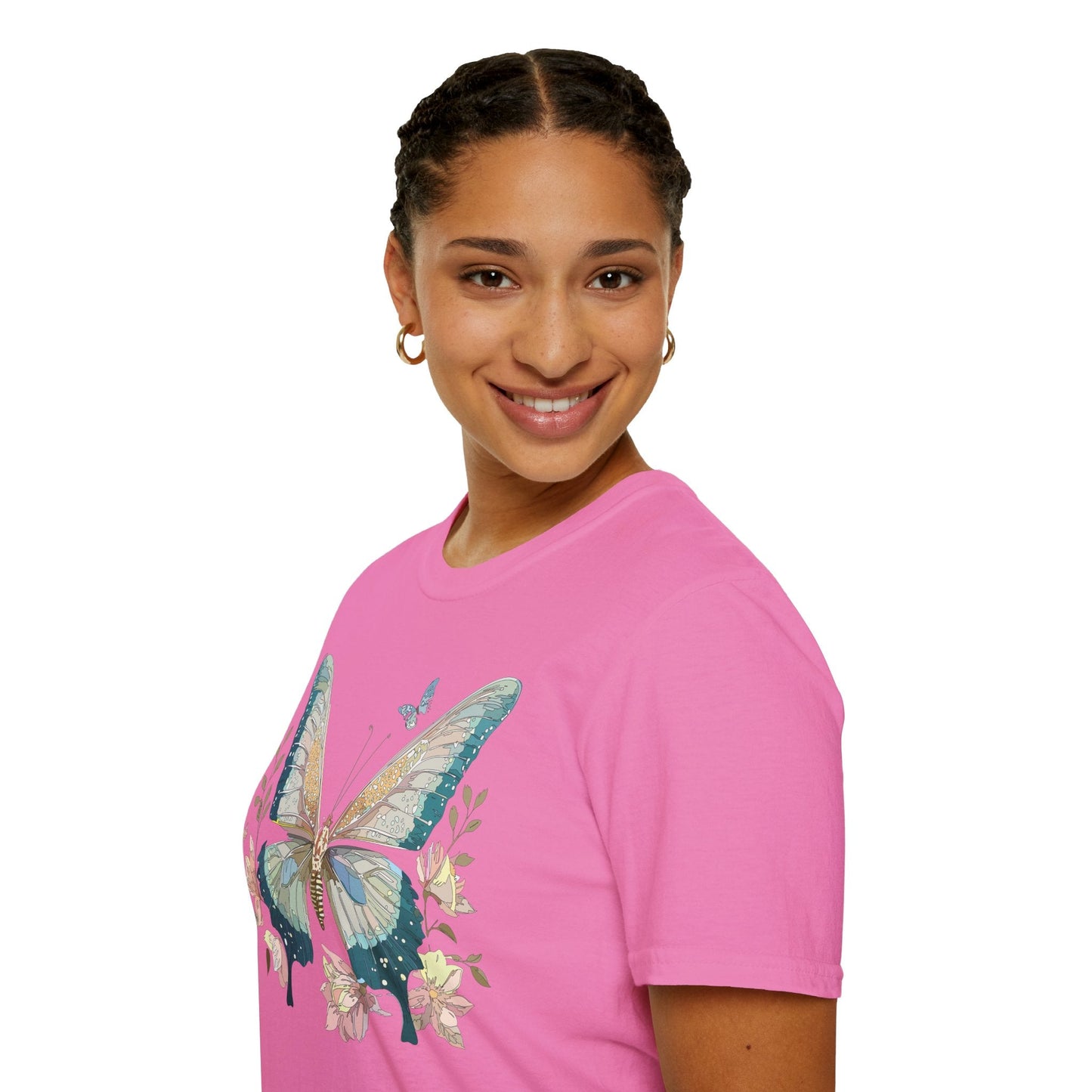 Butterfly T Shirt Unisex Softstyle Short Sleeve Gildan 64000 Monarch Inspired Shirt