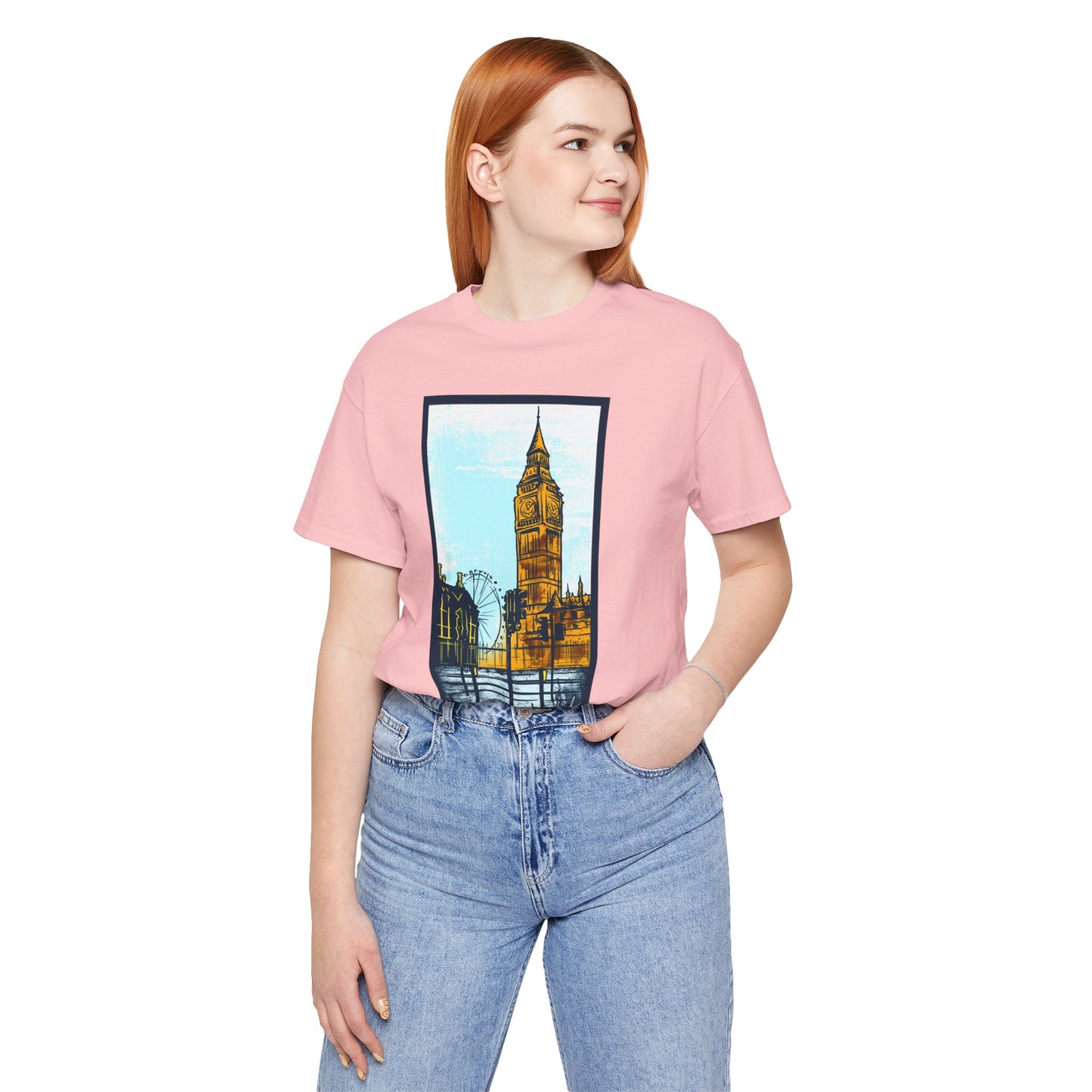 Retro Poster London Graphic Design Tee, London Shirt, Vintage Tees, Art Design T-Shirt, Graphic Tee, Retro Art Shirts