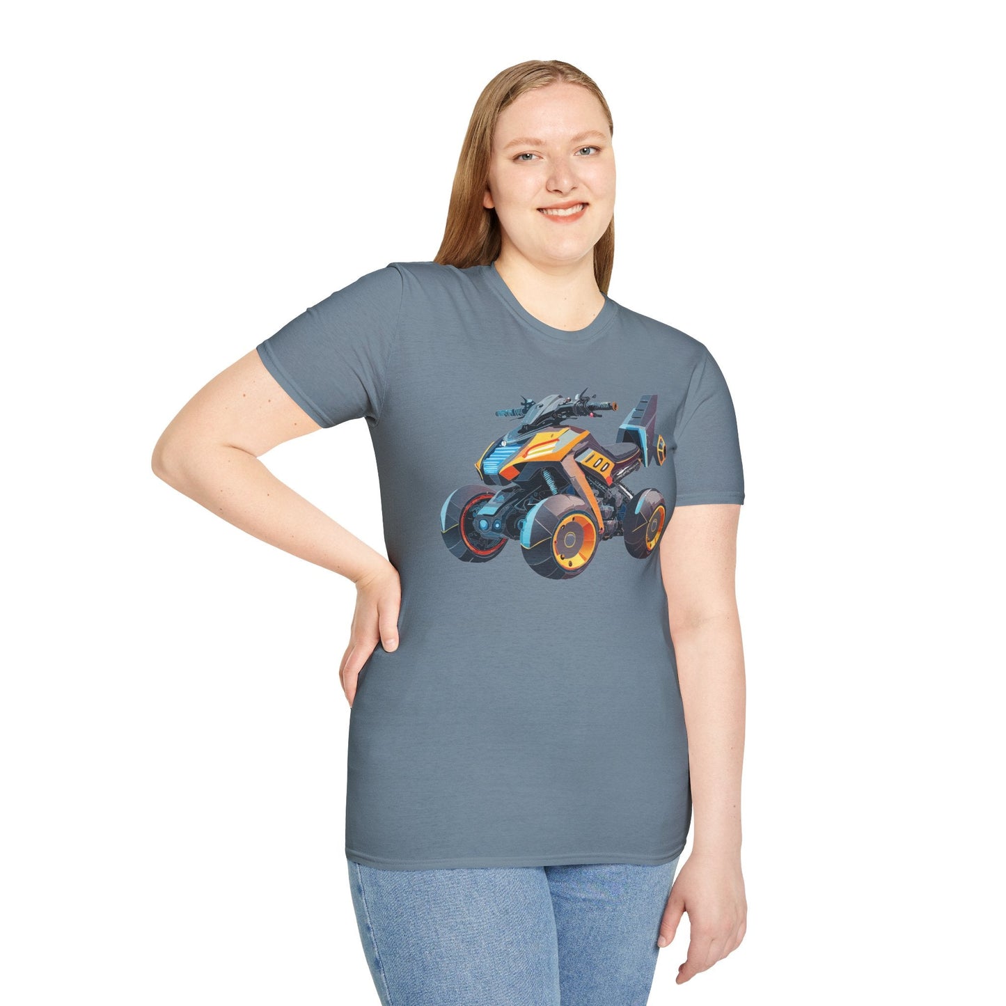 Unisex Bike T Shirt Moto Shirt With Motorcycle Design MTB Tee For Riders One Hundred Percent Cotton